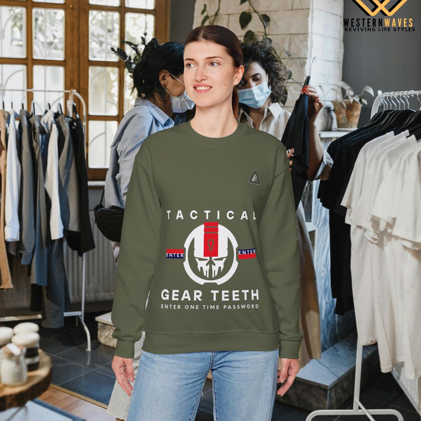 Unisex Heavy Blend™ Crewneck Sweatshirt_ N2 Series UHBCSS PT2WW005_ Limited Edition by WesternWaves: