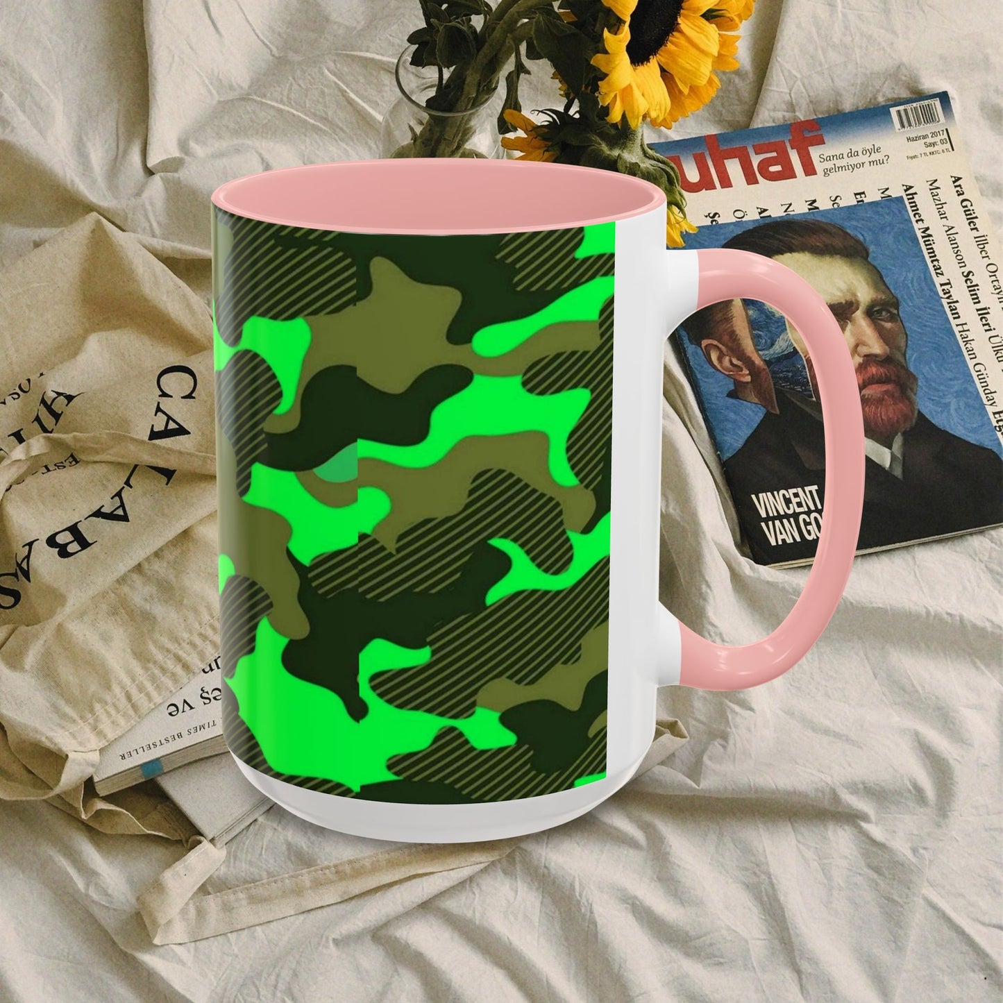 Accent Coffee Mug (11, 15oz)_ N2 Series ACMUG PT2WW004_ Limited Edition Mug by WesternWaves: