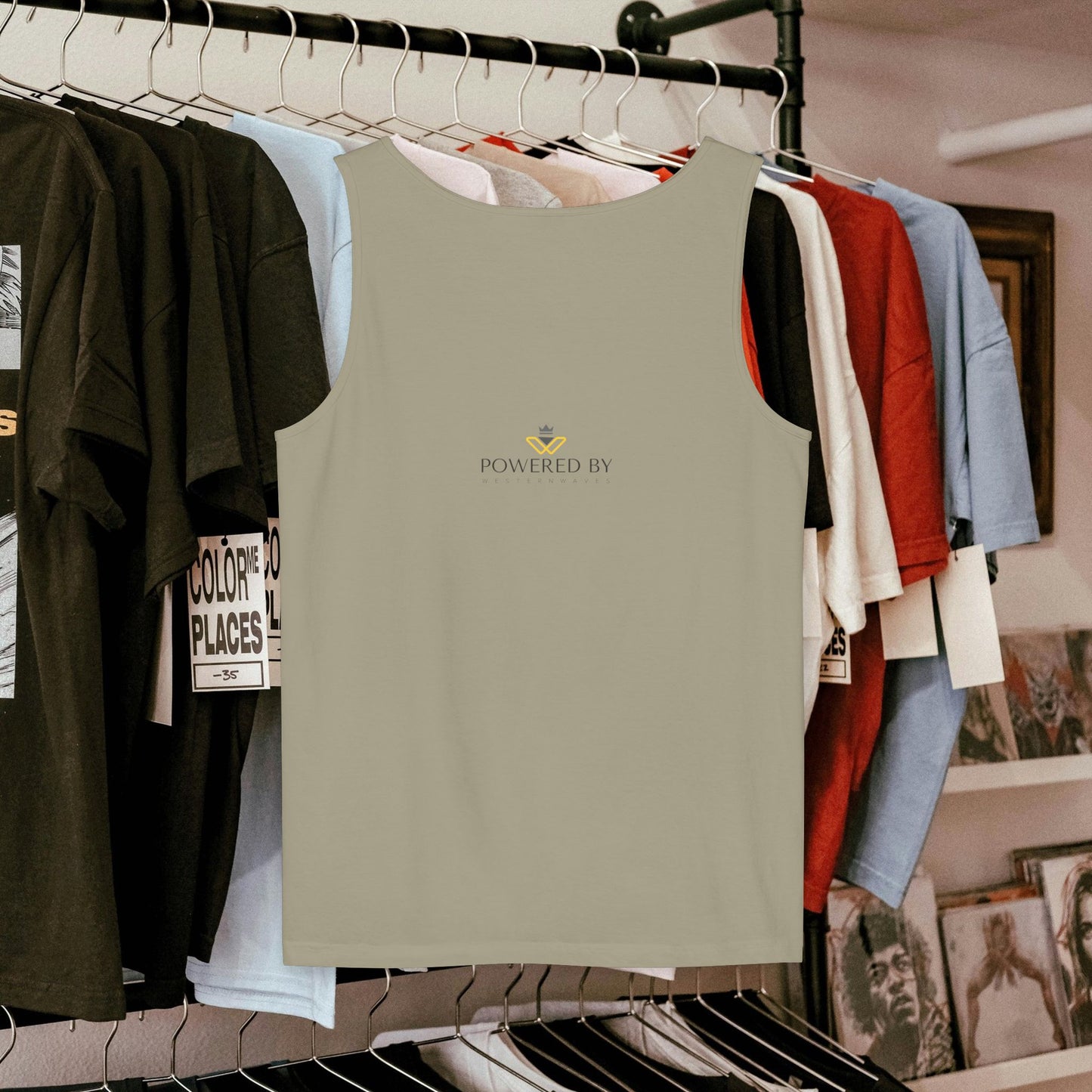 Unisex Garment-Dyed Tank Top_ 27 June 2025_ Limited Edition Summer Sports Apparel by WesternWaves: