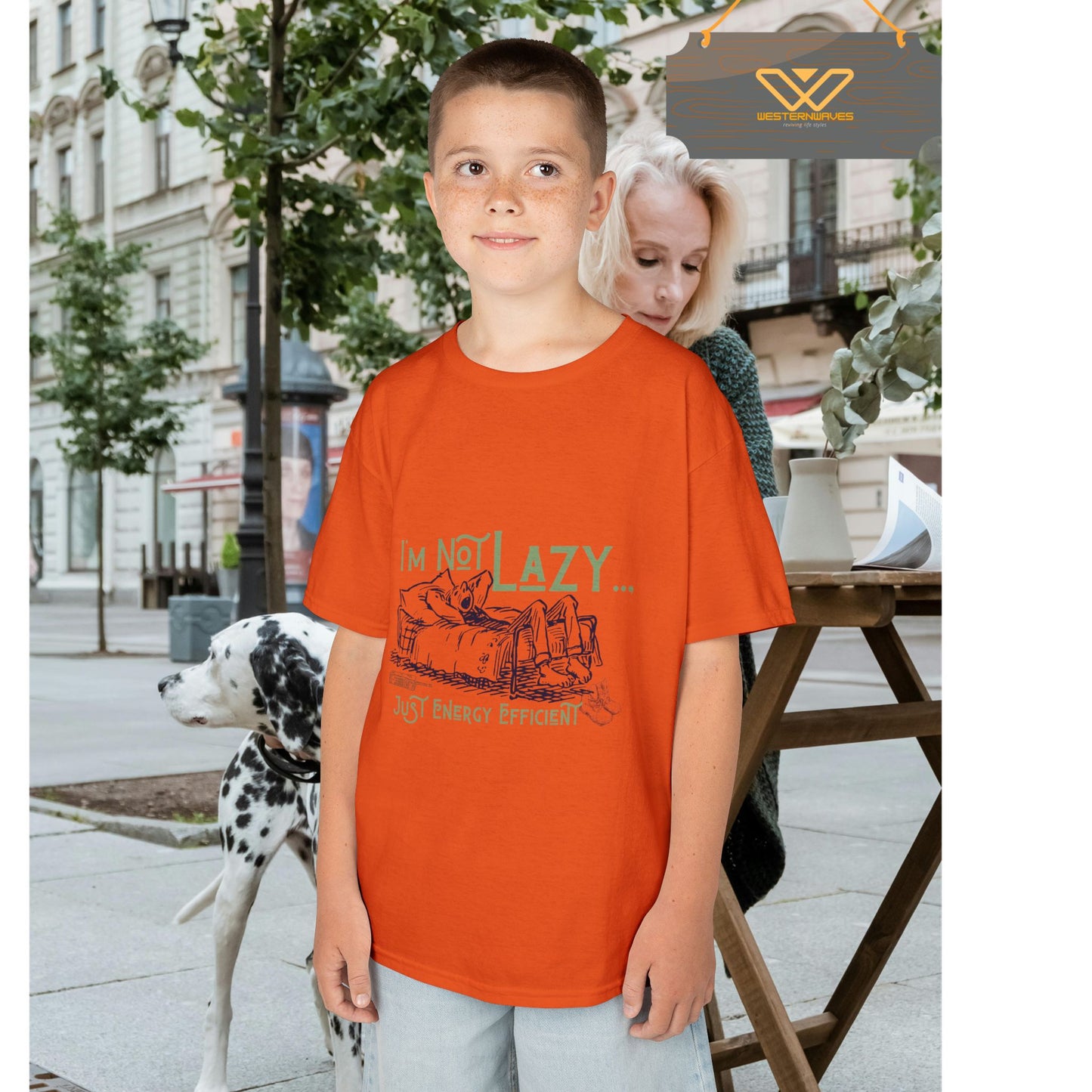 Kids Heavy Cotton™ Tee_ N2+ Series KHCT PT2WW009_ Limited Edition Durable Comfort for Every Adventure by WesternWaves: