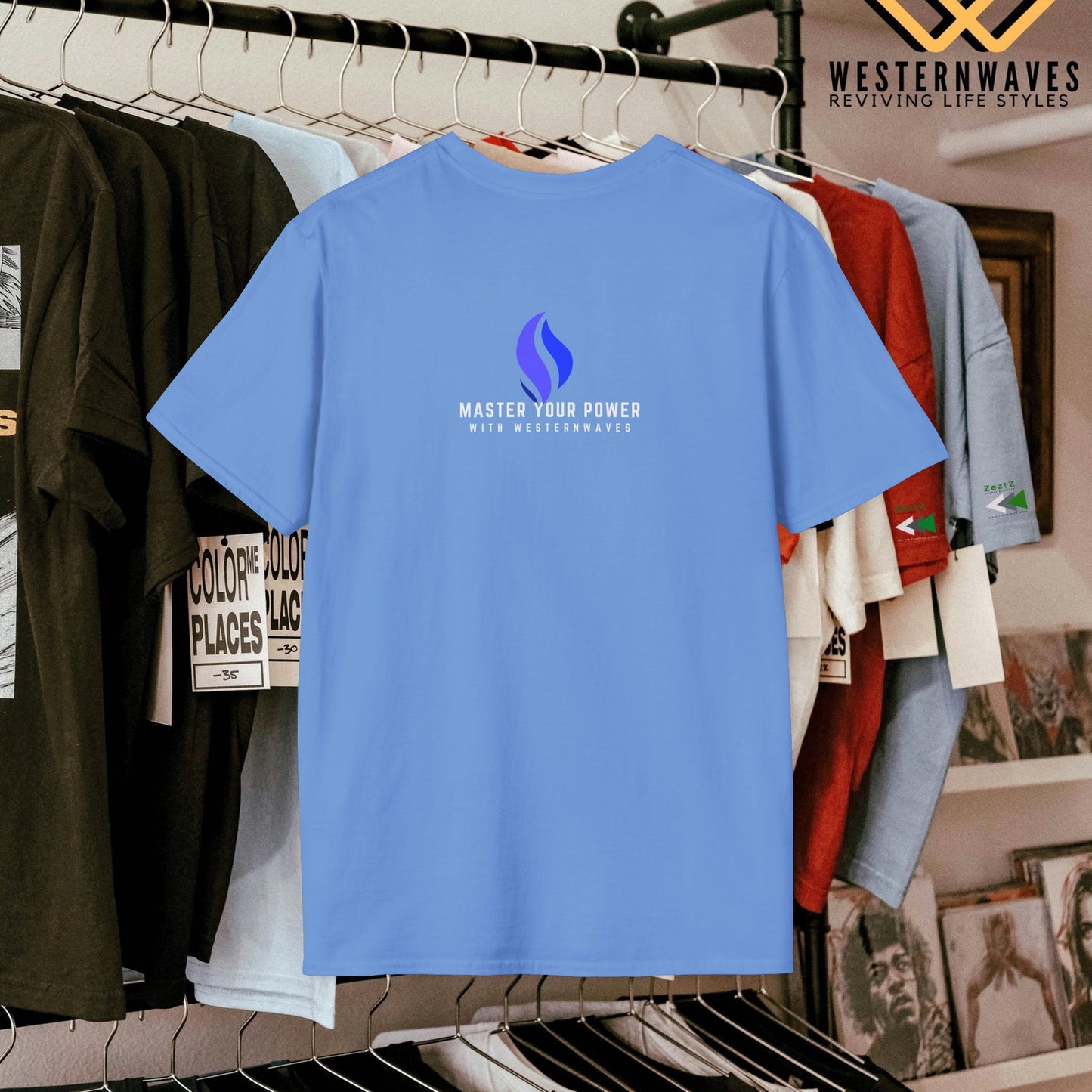 Unisex Softstyle T-Shirt_ N3+ Series USSTS FT2WW005_ Limited Edition Redefines & Relaxation by WesternWaves: