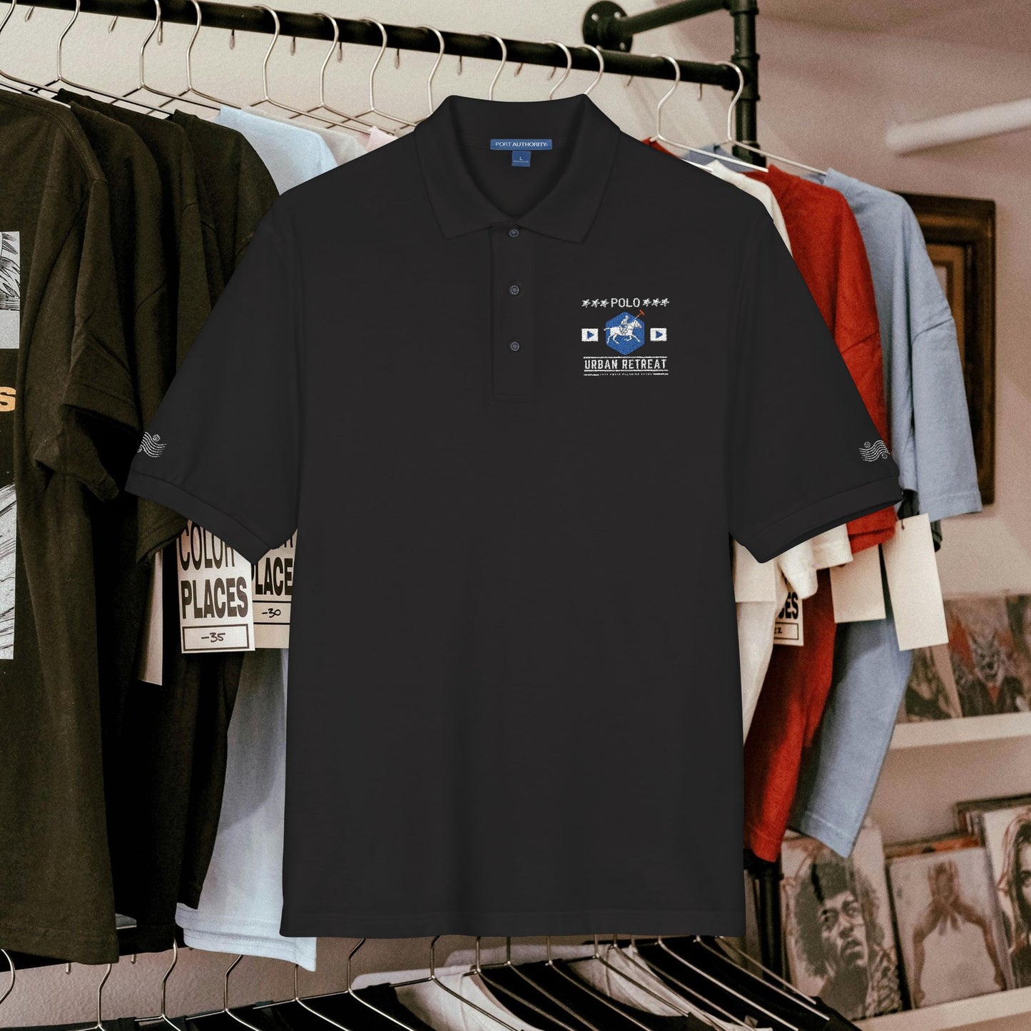 Unisex Polo Shirt_ Series N8+ USPOLOS PT2WW001_ LYVIDA 001_ Limited Edition Casual Fashion by WesternWaves: