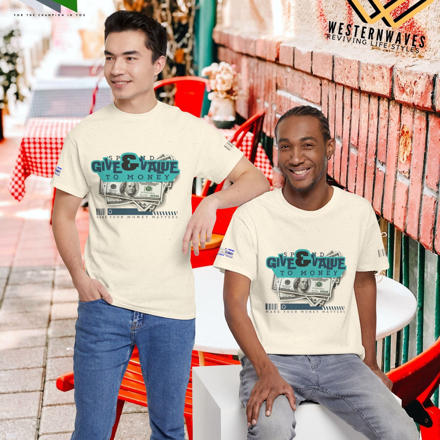 Unisex Heavy Cotton Tee_ Crafted from premium 100% cotton_ N3+ Series UHCT PT2WW012_ Limited Edition Maximum Comfort by WesternWaves: