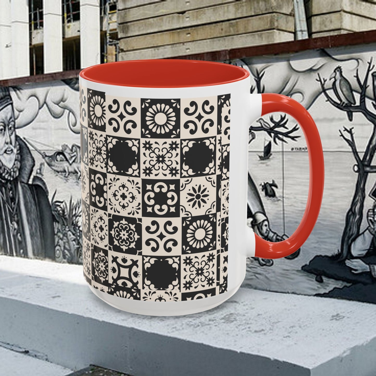 Accent Coffee Mug (11, 15oz)_ N+ Series ACMUG PT2WW004_ Limited Edition Mug by WesternWaves