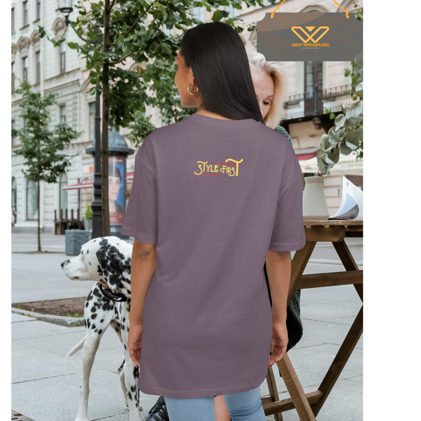 Unisex Oversized Tee_ N6+ Series USOSTEE PT2WW003_ Limited Edition by WesternWaves: