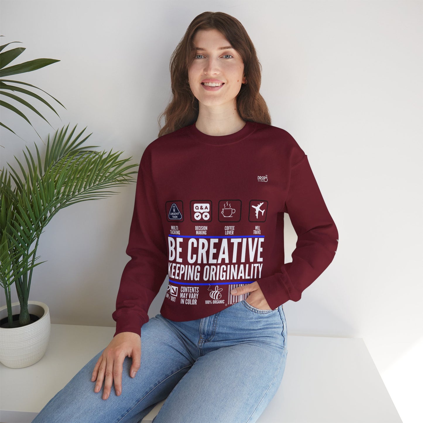 Unisex Heavy Blend™ Crewneck Sweatshirt_ N2 Sports Series UHBCSS PT2WW004_ Limited Edition 'DROPS' Brand Sweatshirt by WesternWaves: