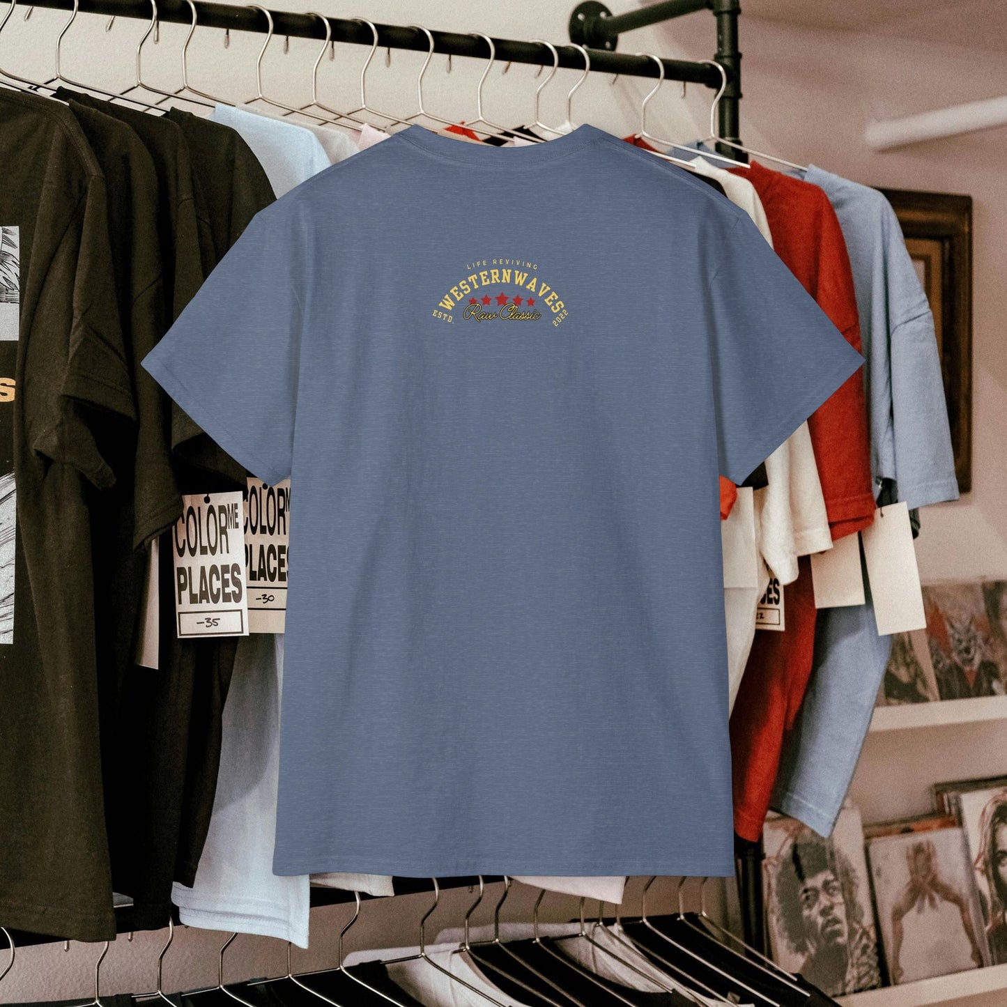 Unisex Ultra Cotton Tee_ Classic Comfort Unleashed_ N2+ Series USUCTEE PT2WW005_ Limited Edition Maximum Comfort & Style by WesternWaves: