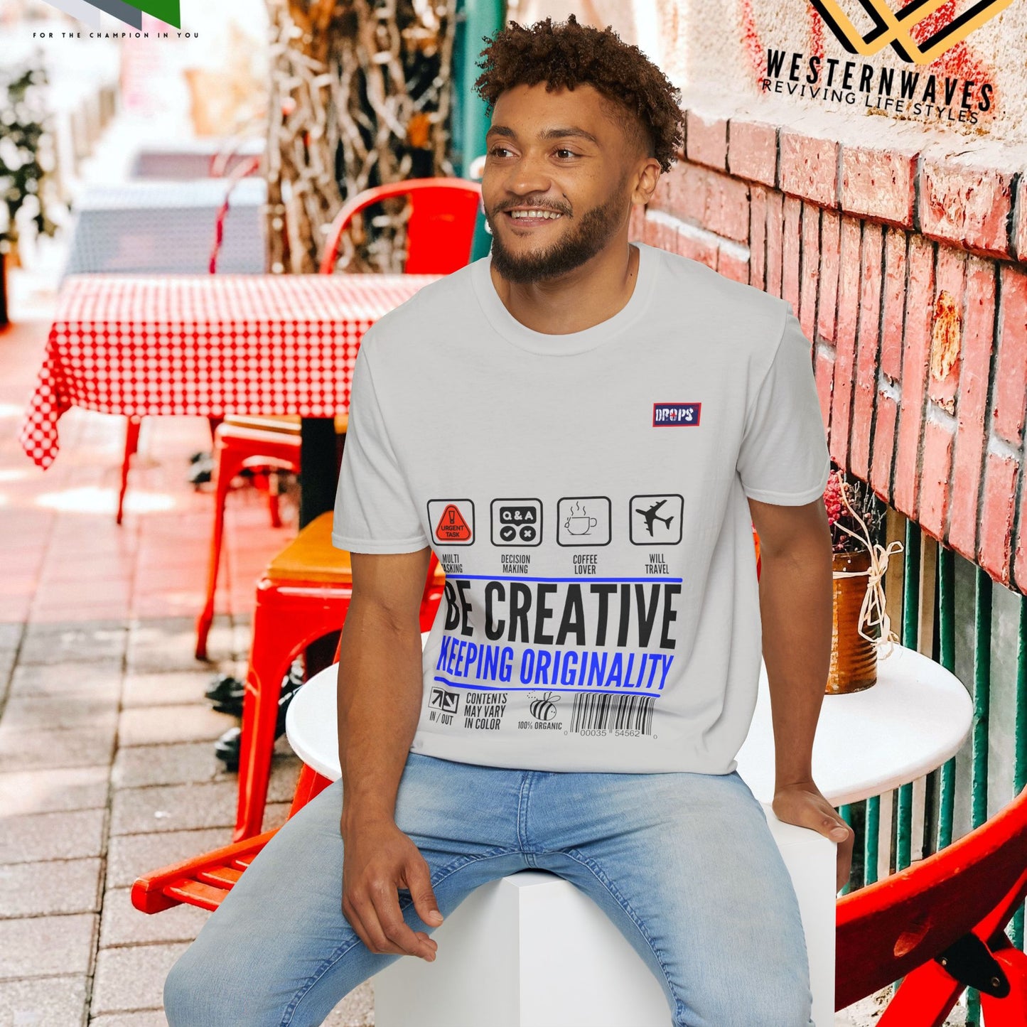 Unisex Softstyle T-Shirt_ N2+ Series USSTS FT2WW007_ Redefine Relaxation Limited Edition by WesternWaves: