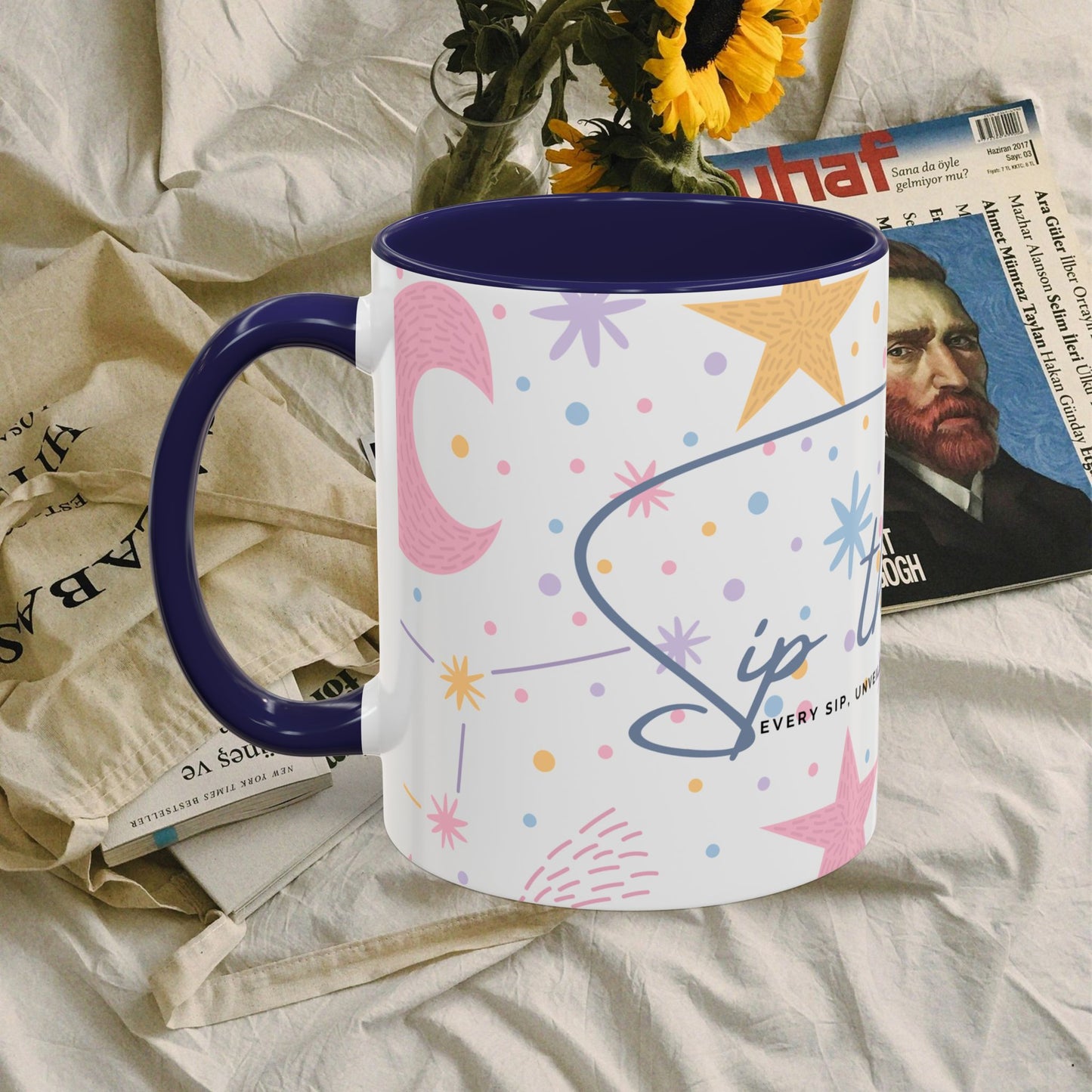 Accent Coffee Mug (11, 15oz) _ N3+ Series ACMUG PT2WW007_ Limited Edition Blend Style & Functionality by WesternWaves: