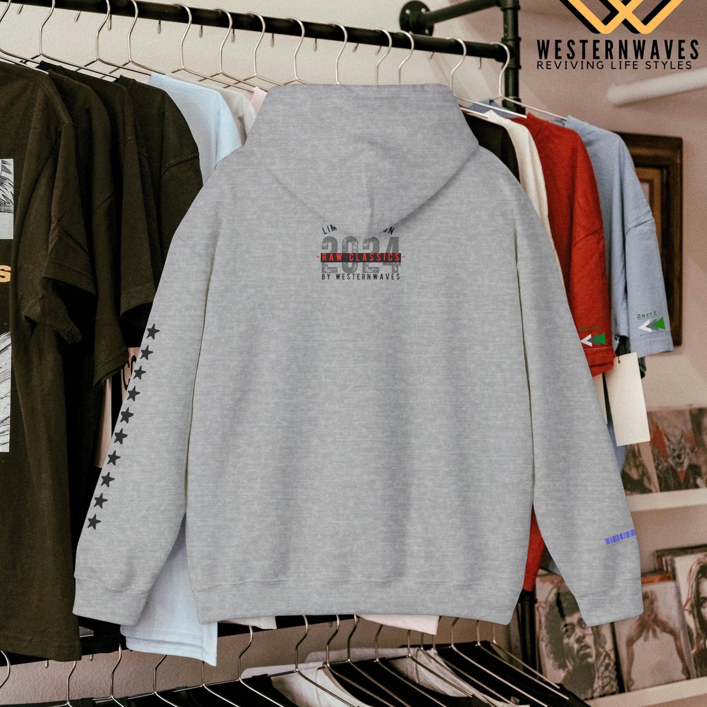 Unisex Heavy Blend™ Hooded Sweatshirt_ N3+ Series USHBHSS PT2WW006_ Limited Edition Pinnacle of Comfort & Style by WesternWaves: