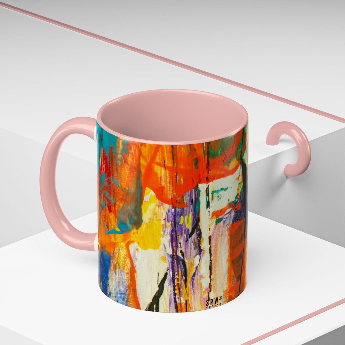 Accent Coffee Mug (11, 15oz)_ N2+ Series ACMUG PT2WW002_ Limited Edition Mug by WesternWaves: