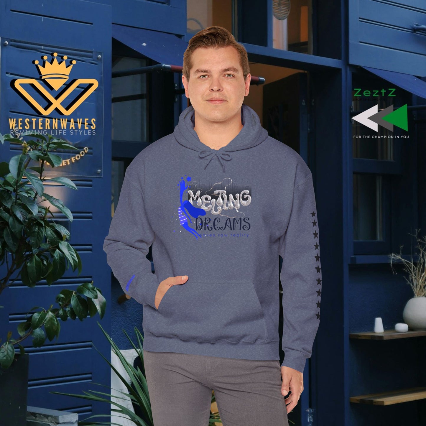 Unisex Heavy Blend™ Hooded Sweatshirt_ N3+ Series USHBHSS PT2WW006_ Limited Edition Pinnacle of Comfort & Style by WesternWaves: