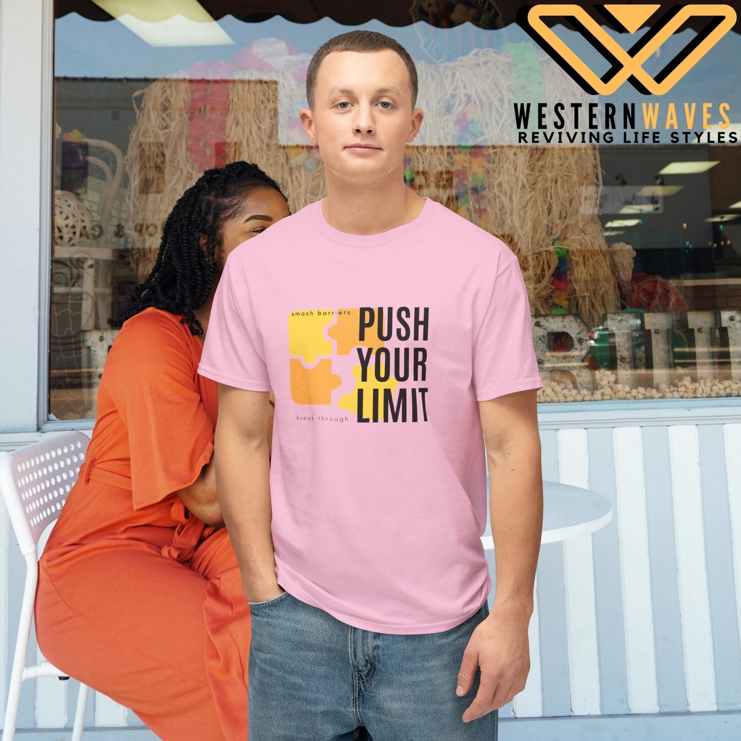 Unisex HD Cotton™ T-shirt_ N+ Series USHDCTS PT2WW001_ Limited Edition Unisex HD Cotton™ T-shirt by WesternWaves:
