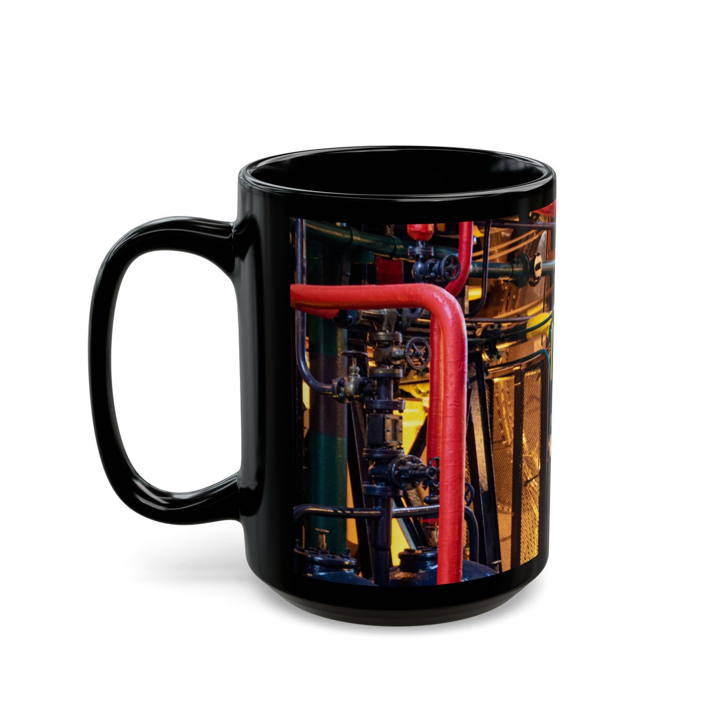 Black Mug (11oz, 15oz) _ N3+ Series CBM PT2WW007_ Limited Edition Statement Piece by WesternWaves: