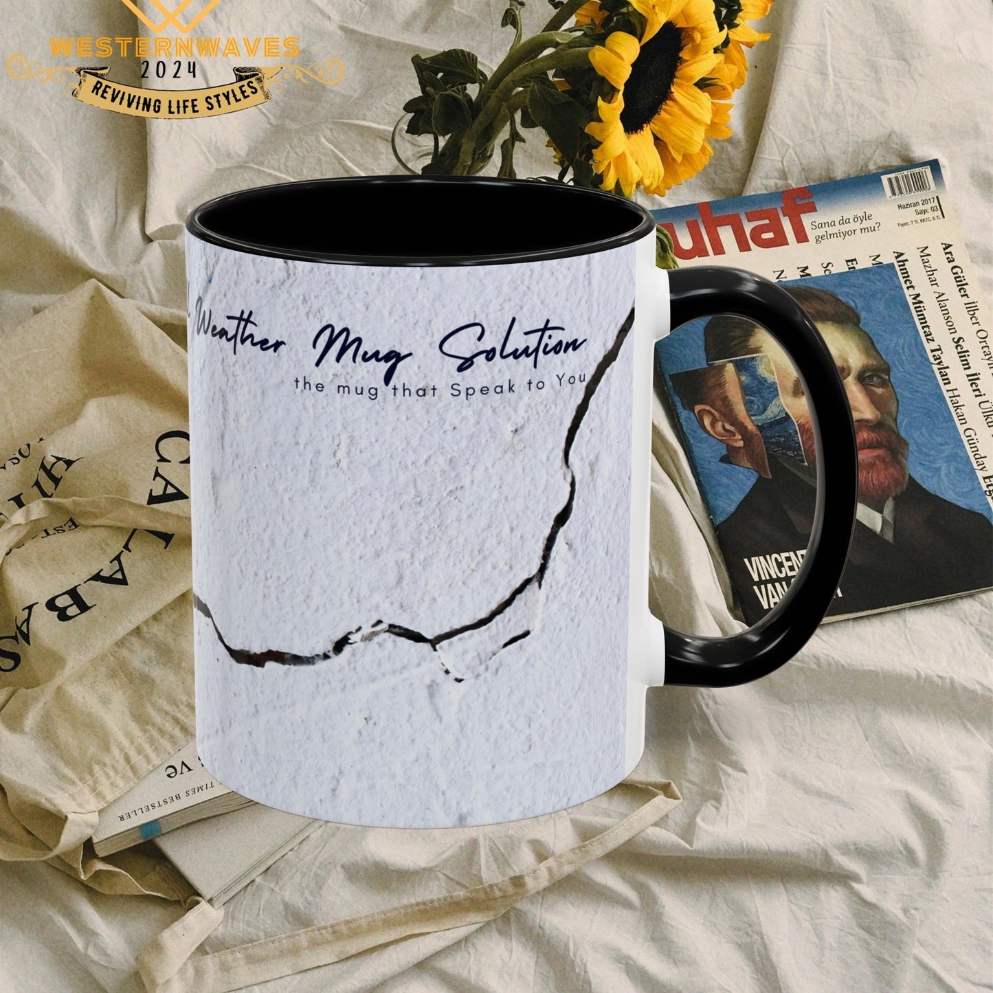 Accent Coffee Mug 11, 15oz_ N2 Series ACM11OZ PT2WW010_ Limited Edition Perfect Blend of Style by WesternWaves: