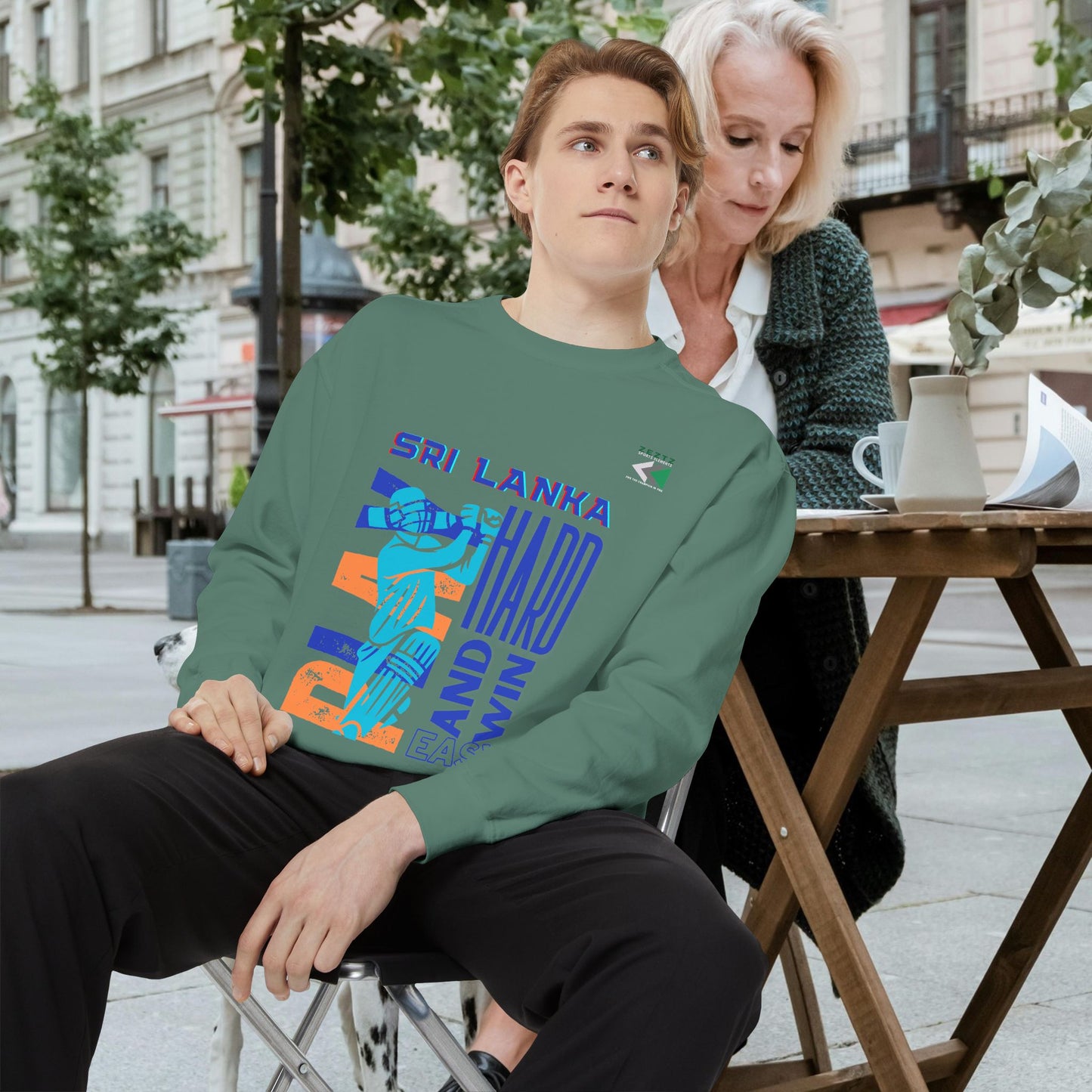 Unisex Garment-Dyed Sweatshirt_ N2 Series USGDSS PT2WW001_ Limited Edition Masterpiece of ‘ZeztZ’ Sports Brand Luxury & Casual Comfort by WesternWaves: