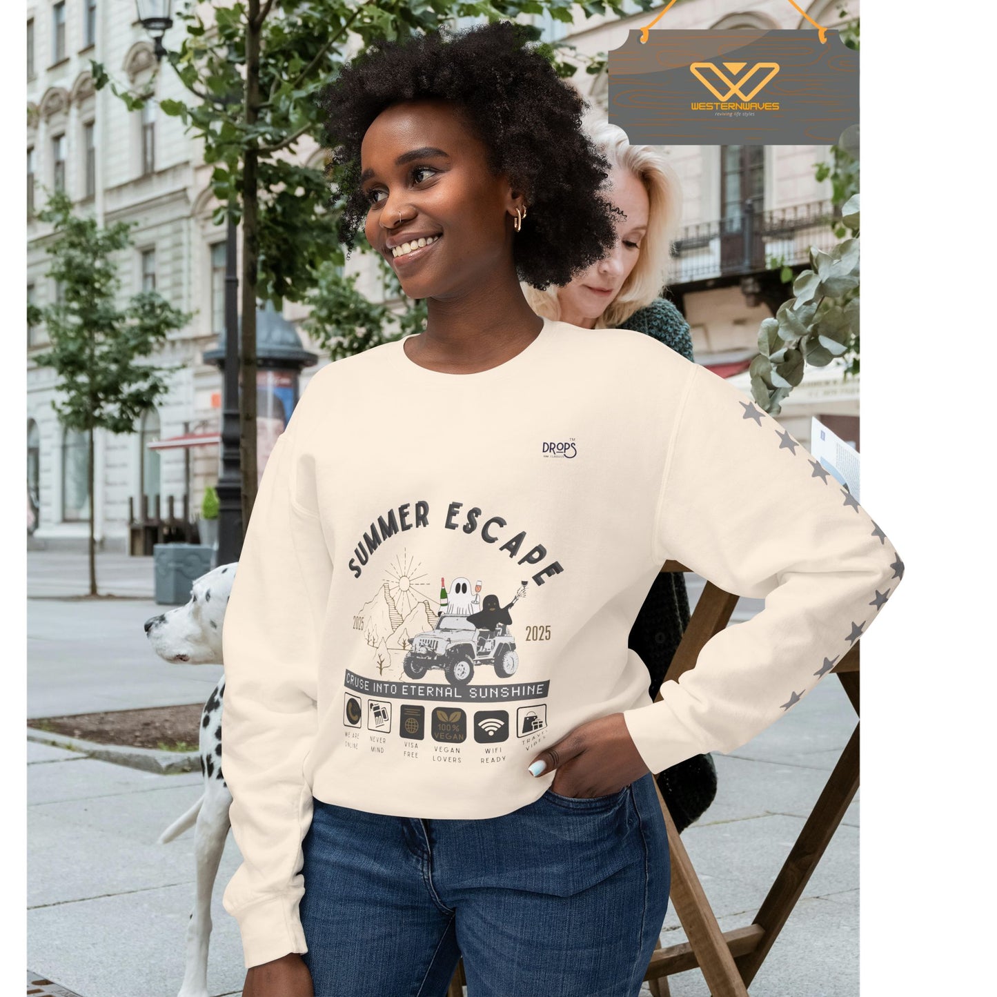Unisex Summer Escape Crewneck Sweatshirt - Cruise into Eternal Sunshine_ 10 May 2025_ 001