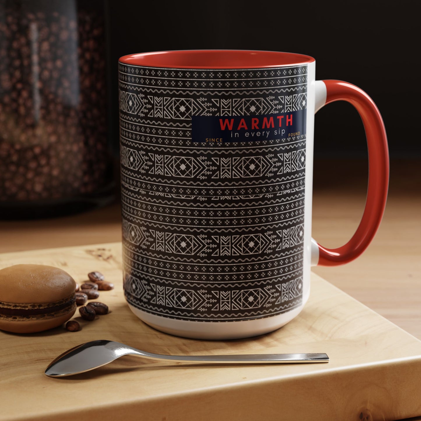 Accent Coffee Mug 11, 15oz_ N2 Series ACM11OZ PT2WW007_ Vibrant Limited Edition Design by WesternWawes: