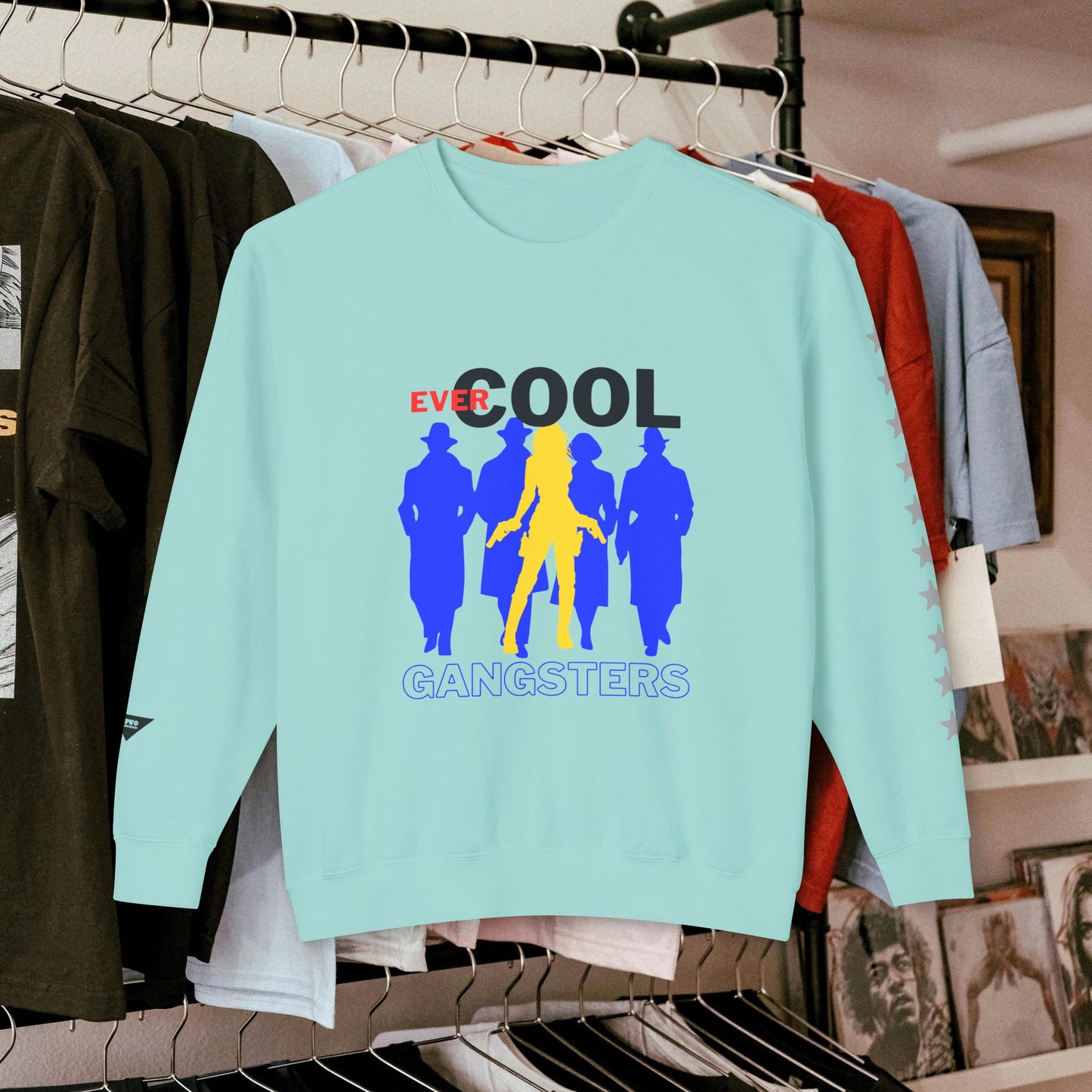 Unisex Lightweight Crewneck Sweatshirt_ N3+ Series ULWCSS PT2WW001_ Limited Edition by WesternWaves: