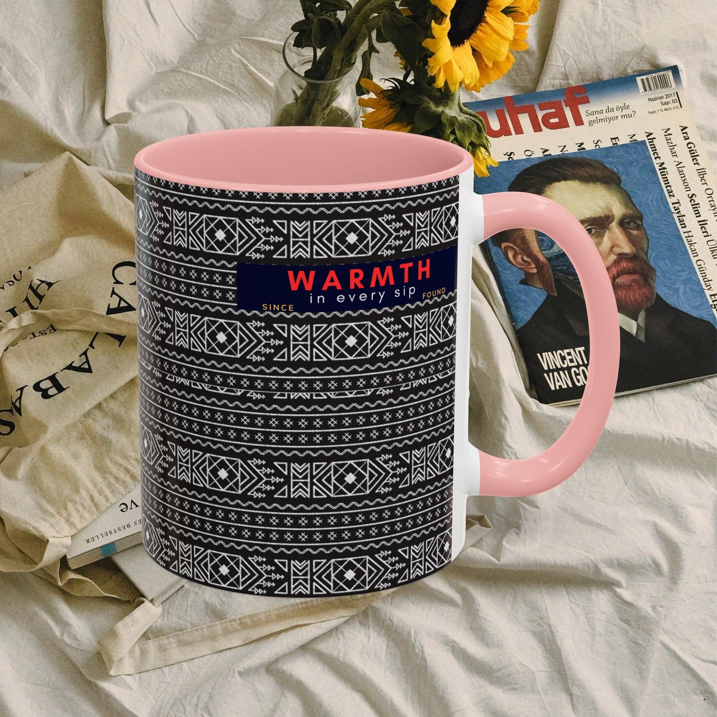 Accent Coffee Mug 11, 15oz_ N2 Series ACM11OZ PT2WW007_ Vibrant Limited Edition Design by WesternWawes: