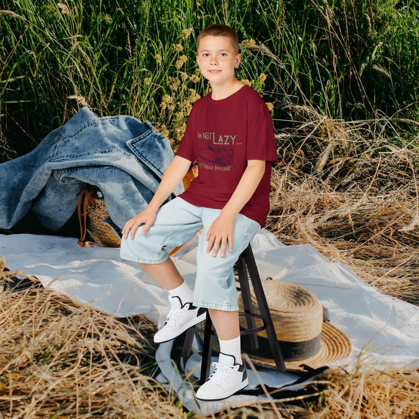Kids Heavy Cotton™ Tee_ N2+ Series KHCT PT2WW009_ Limited Edition Durable Comfort for Every Adventure by WesternWaves: