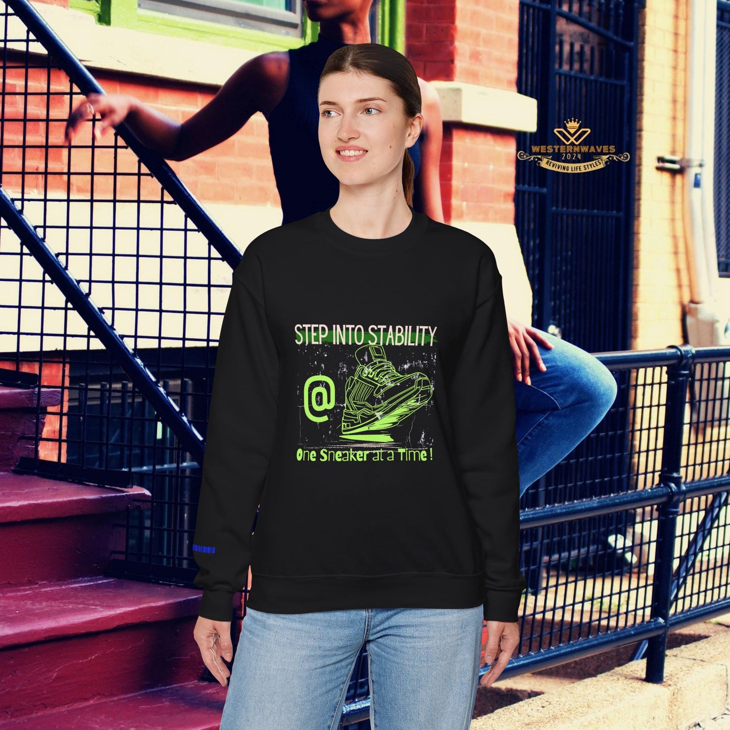 Unisex Heavy Blend™ Crewneck Sweatshirt_ N3+ Series UHBCSS PT2WW032_ Limited Edition Pure Luxury By WesternWaves: