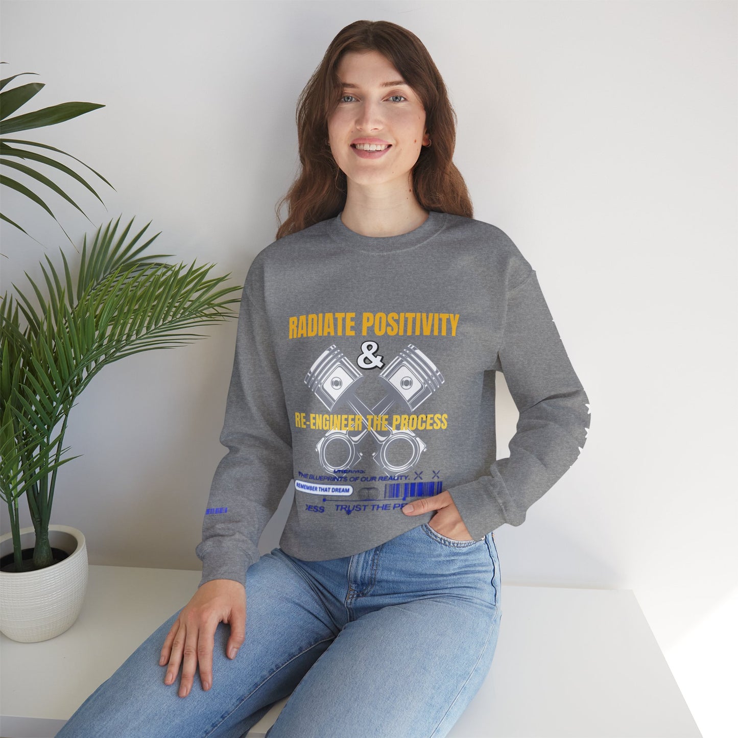Unisex Heavy Blend™ Crewneck Sweatshirt_ N3+ Series UHBCSS PT2WW005_ Limited Edition Pure Luxury By WesternWaves: