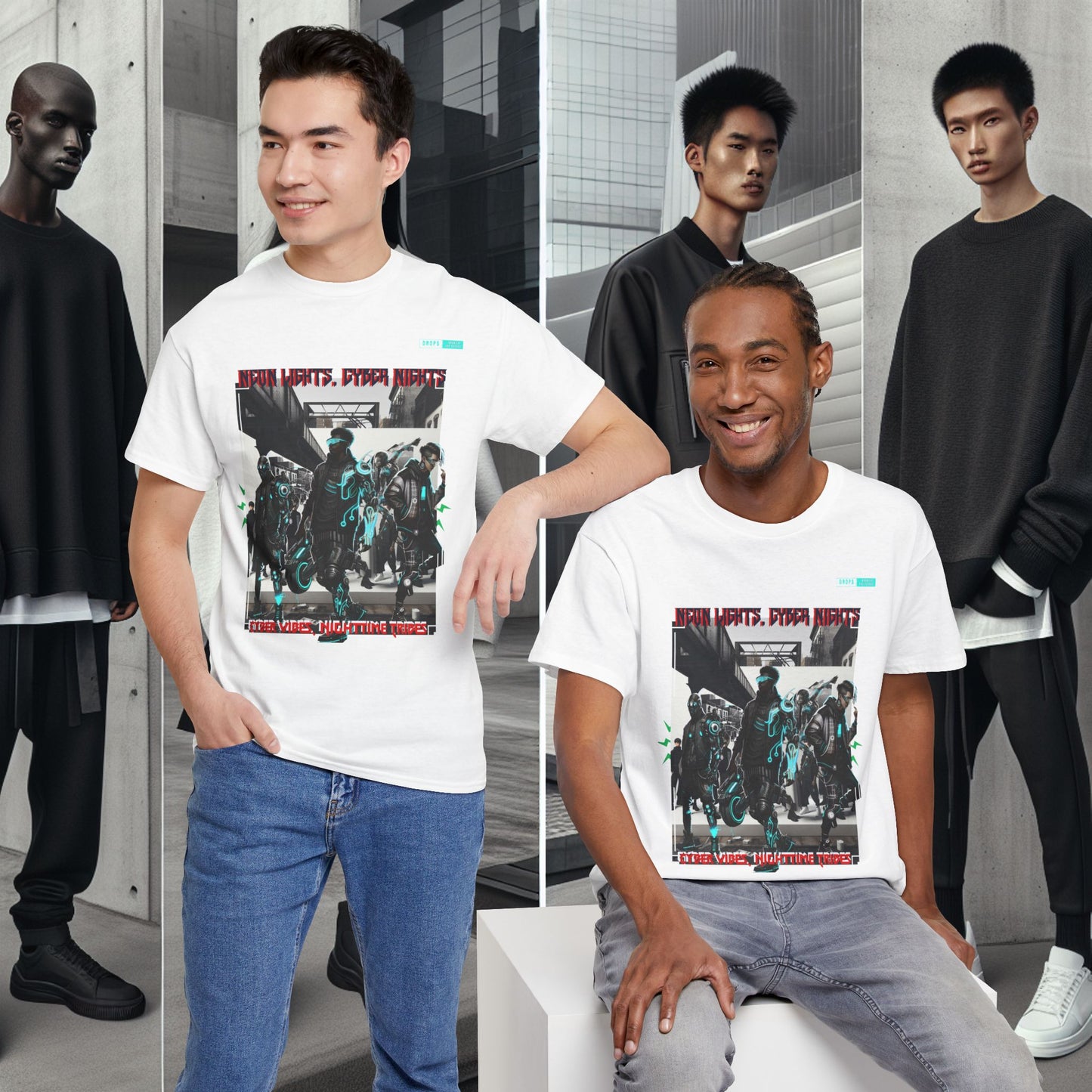 Unisex Heavy Cotton Tee_ N8+ Series USHOSTEE_ PT2WW003_ 01 Oct 2025_ Limited Edition Casual Wear by WesternWaves: