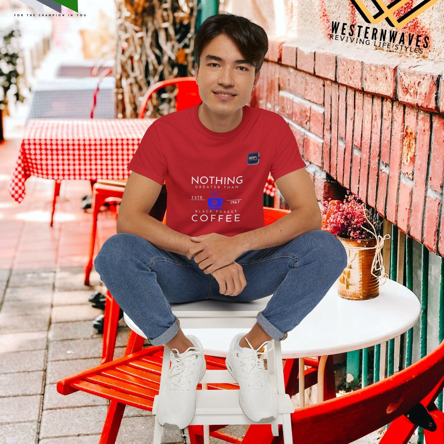 Unisex Ultra Cotton Tee_ Classic Comfort Unleashed_ N2+ Series USUCTEE PT2WW006_ Limited Edition Maximum Comfort & Style by WesternWaves: