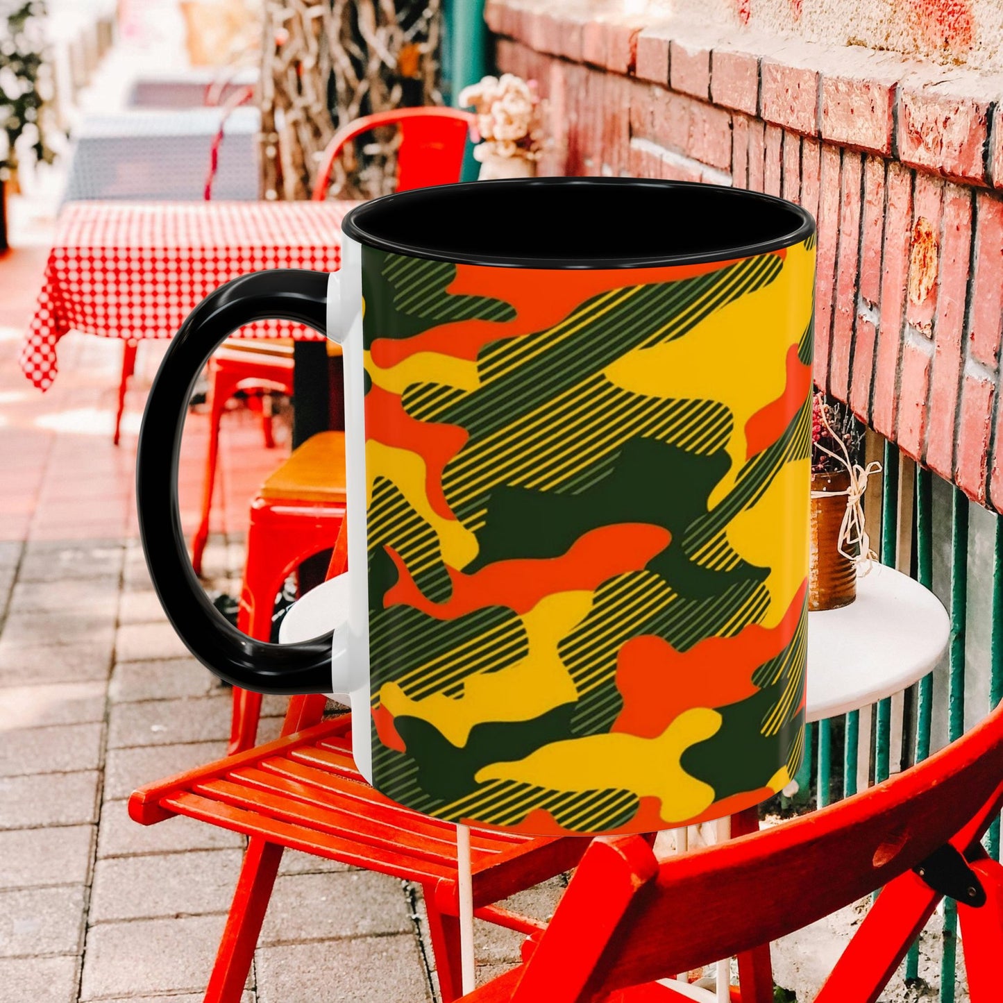 Accent Coffee Mug 11oz, 15 oz_ N2 Series ACM11OZ PT2WW001_ Vibrant Limited Edition Design by WesternWawes
