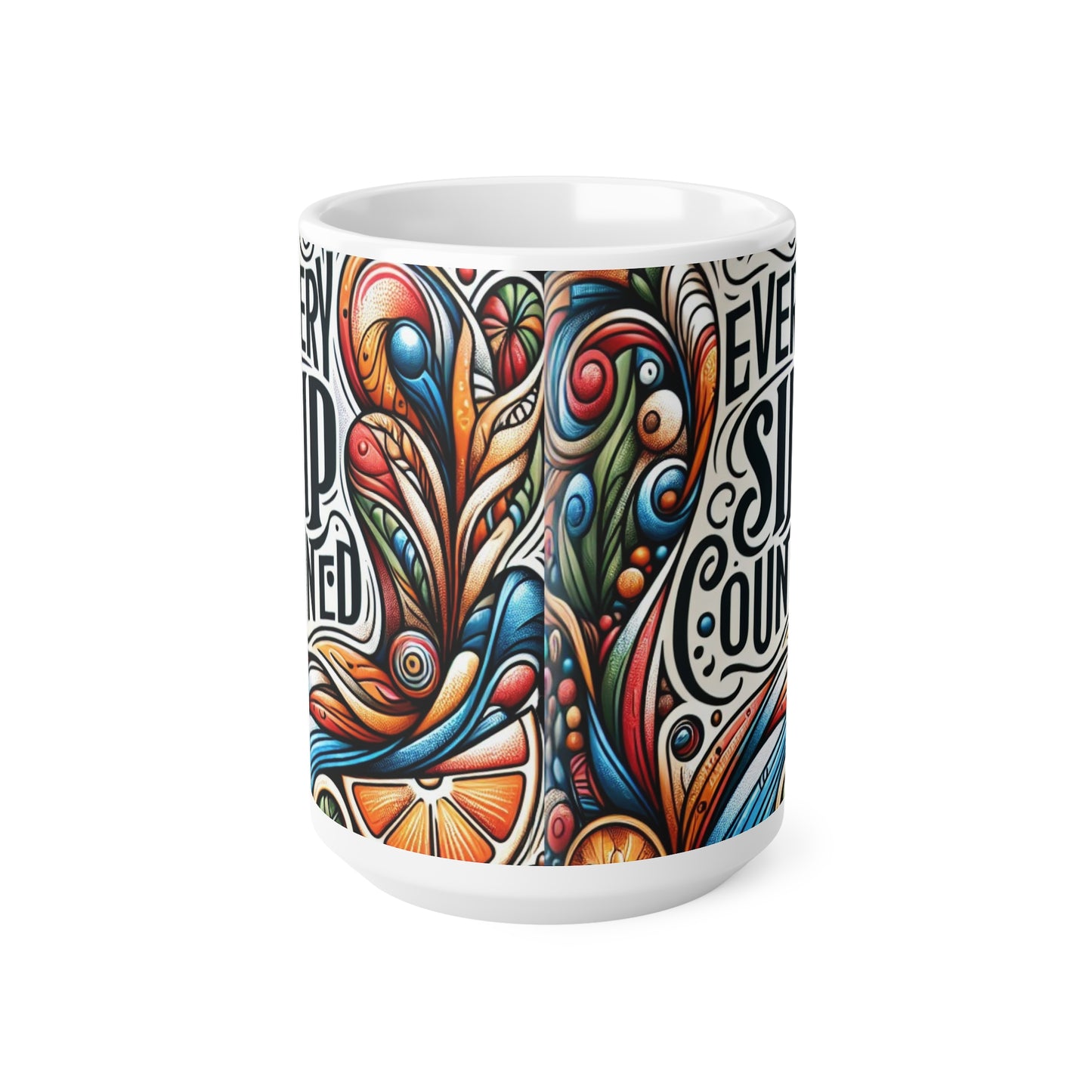 Ceramic Coffee Mug 11oz & 15oz_ N8* Series CCMUGS PT2WW001_ Limited Edition Artistic Tea/Coffee Mug by WesternWaves: