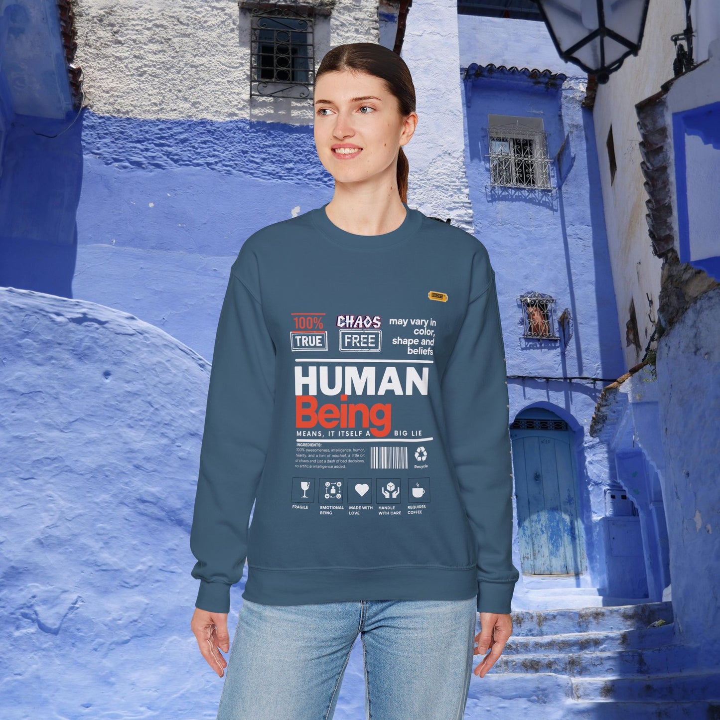 Unisex Heavy Blend™ Crewneck Sweatshirt_ N2 Series UHBCSS PT2WW019_ Limited Edition Pure Luxury By WesternWaves: