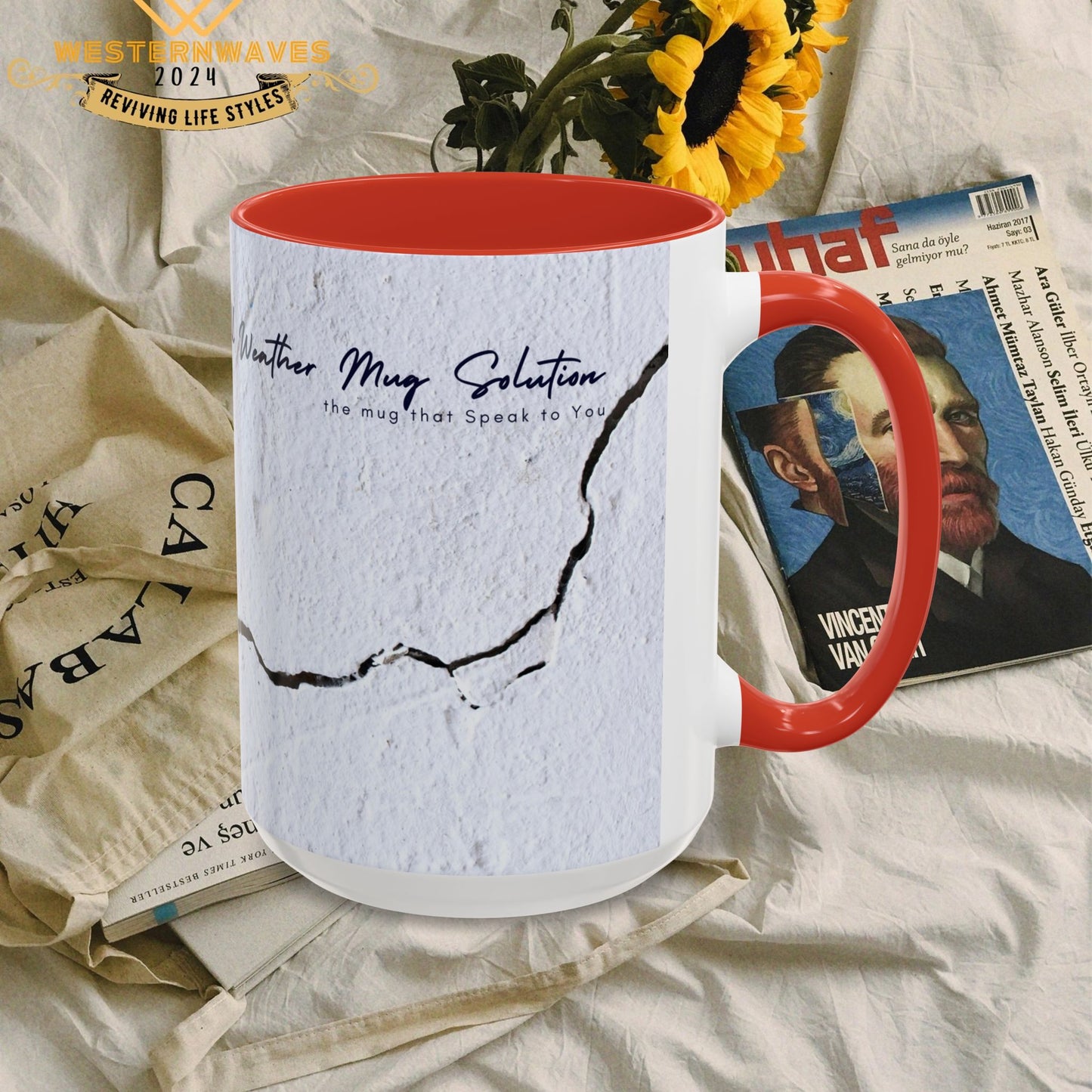 Accent Coffee Mug 11, 15oz_ N2 Series ACM11OZ PT2WW010_ Limited Edition Perfect Blend of Style by WesternWaves: