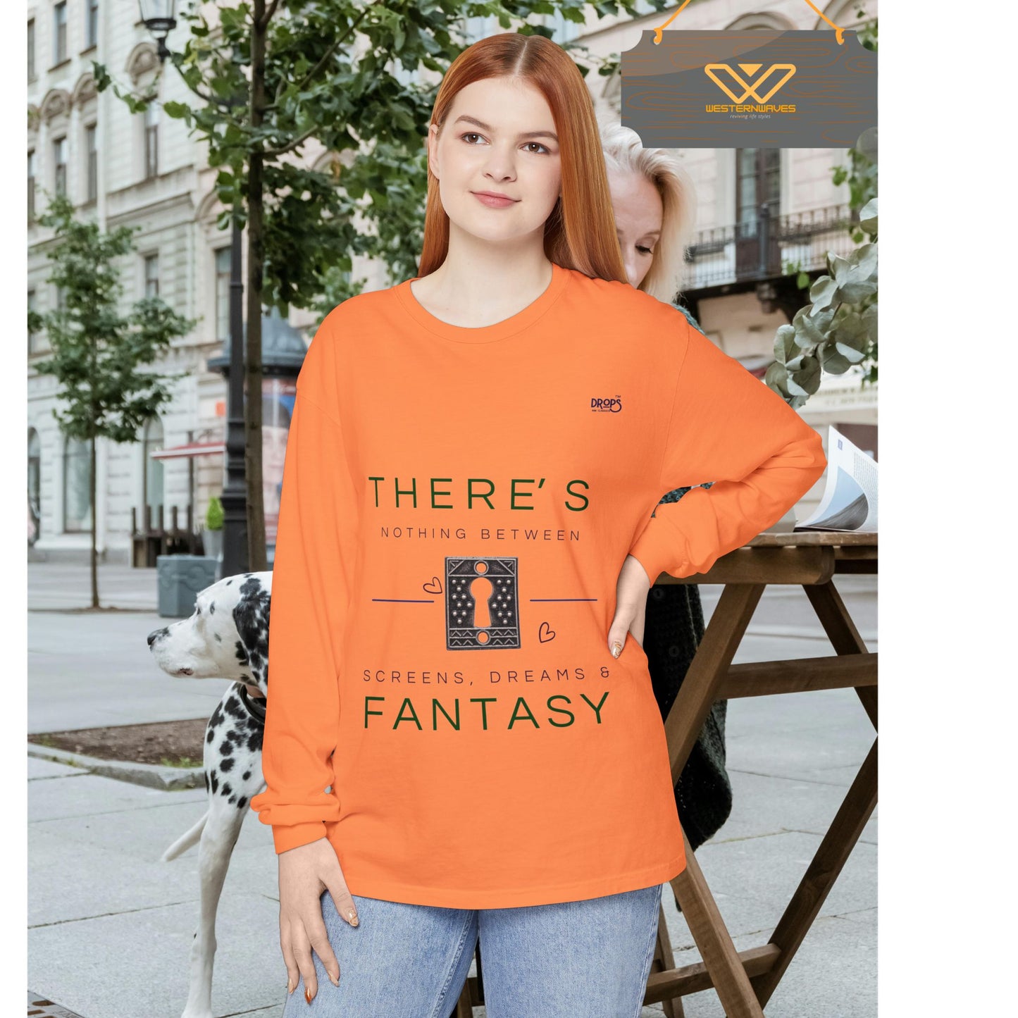 Unisex Long Sleeve T-Shirt_ N7+ Series USLSTSHIRT PT2WW001_ Limited Edition Trendy Vibes by WesternWaves: