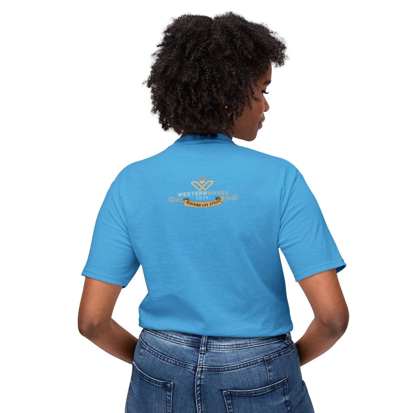 Unisex HD Cotton™ T-shirt_ N+ Series USHDCTS PT2WW003_ Limited Edition Unisex HD Cotton™ T-shirt by WesternWaves