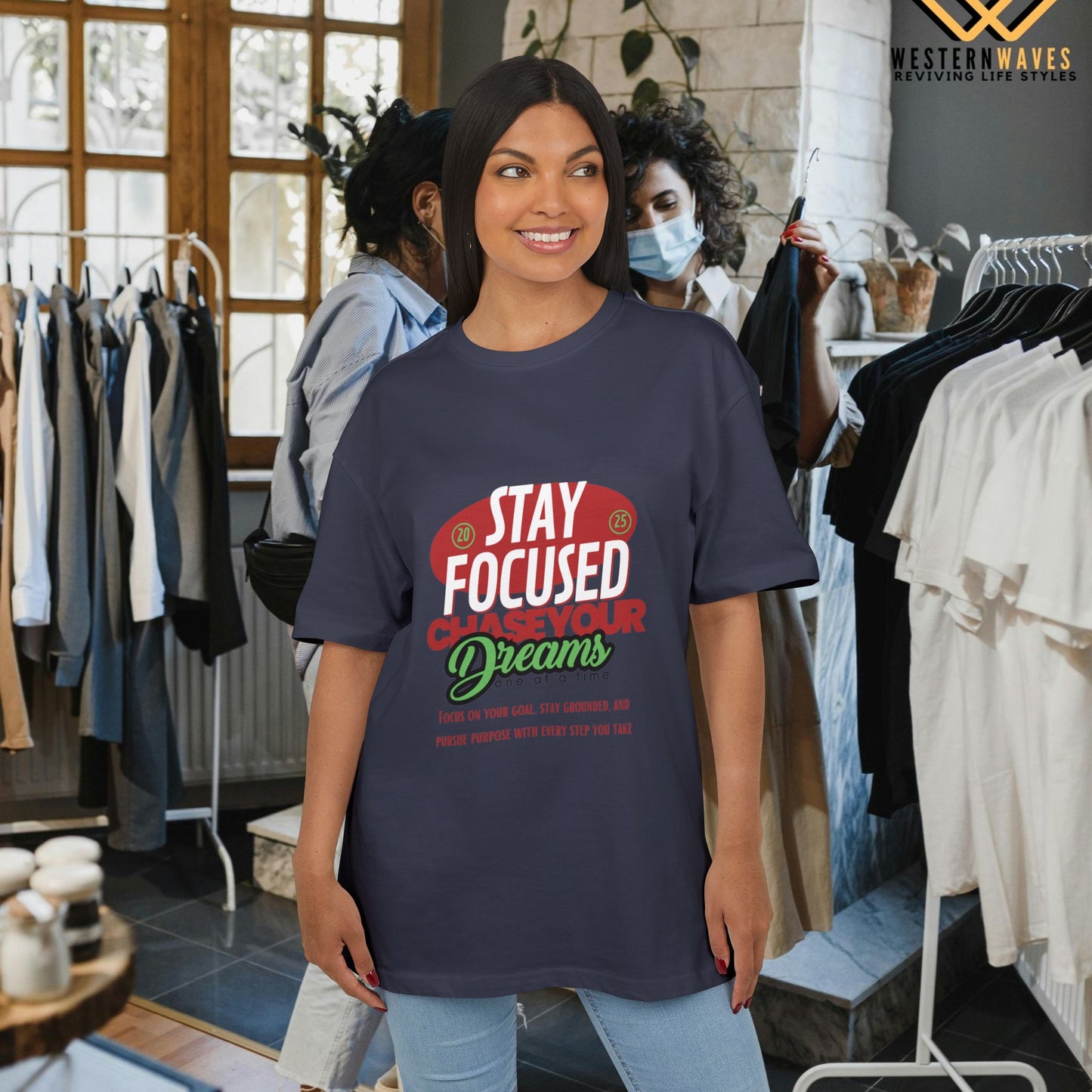 Unisex Heavy Oversize Tee_ N5+ Series USHOSTEE PT2WW001_ Limited Edition Soft Yet Strudy Feel Tee by WesternWaves: