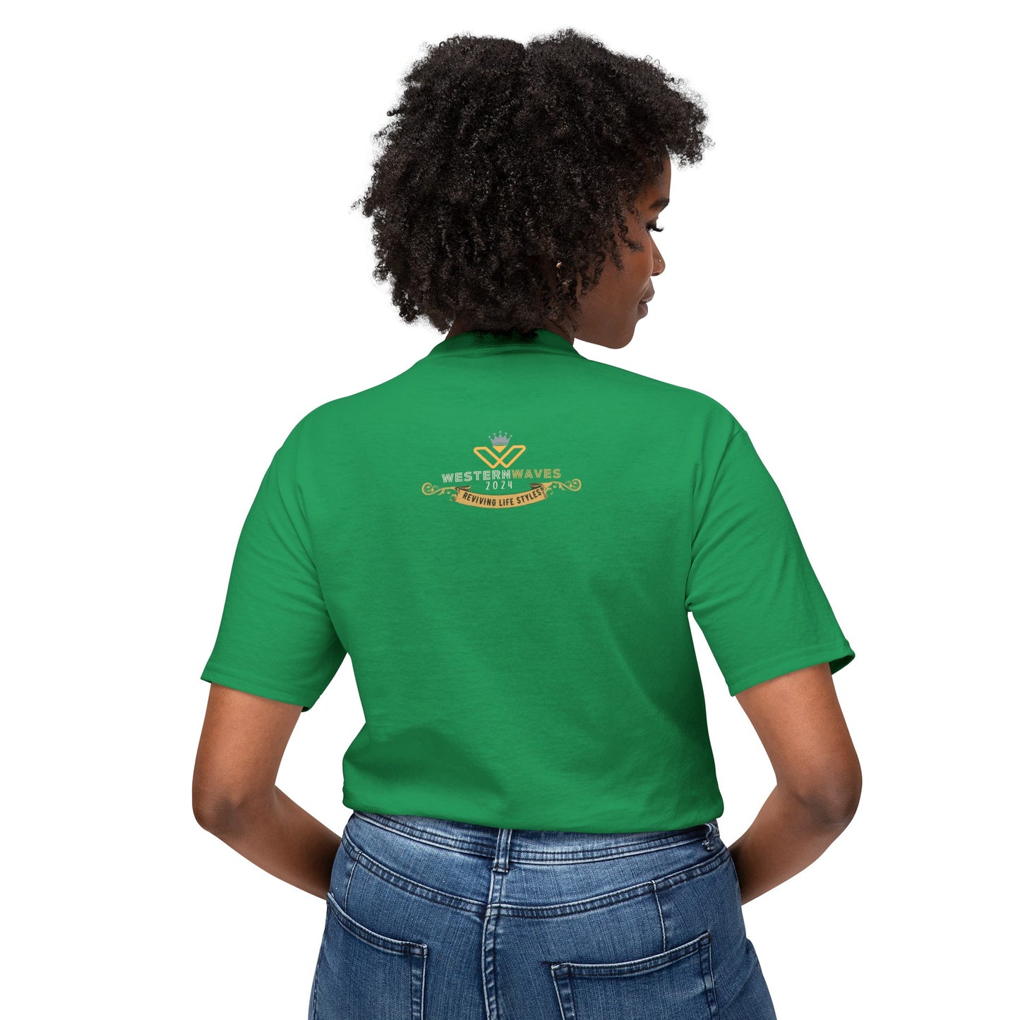 Unisex HD Cotton™ T-shirt_ N+ Series USHDCTS PT2WW002_ Limited Edition Unisex HD Cotton™ T-shirt by WesternWaves