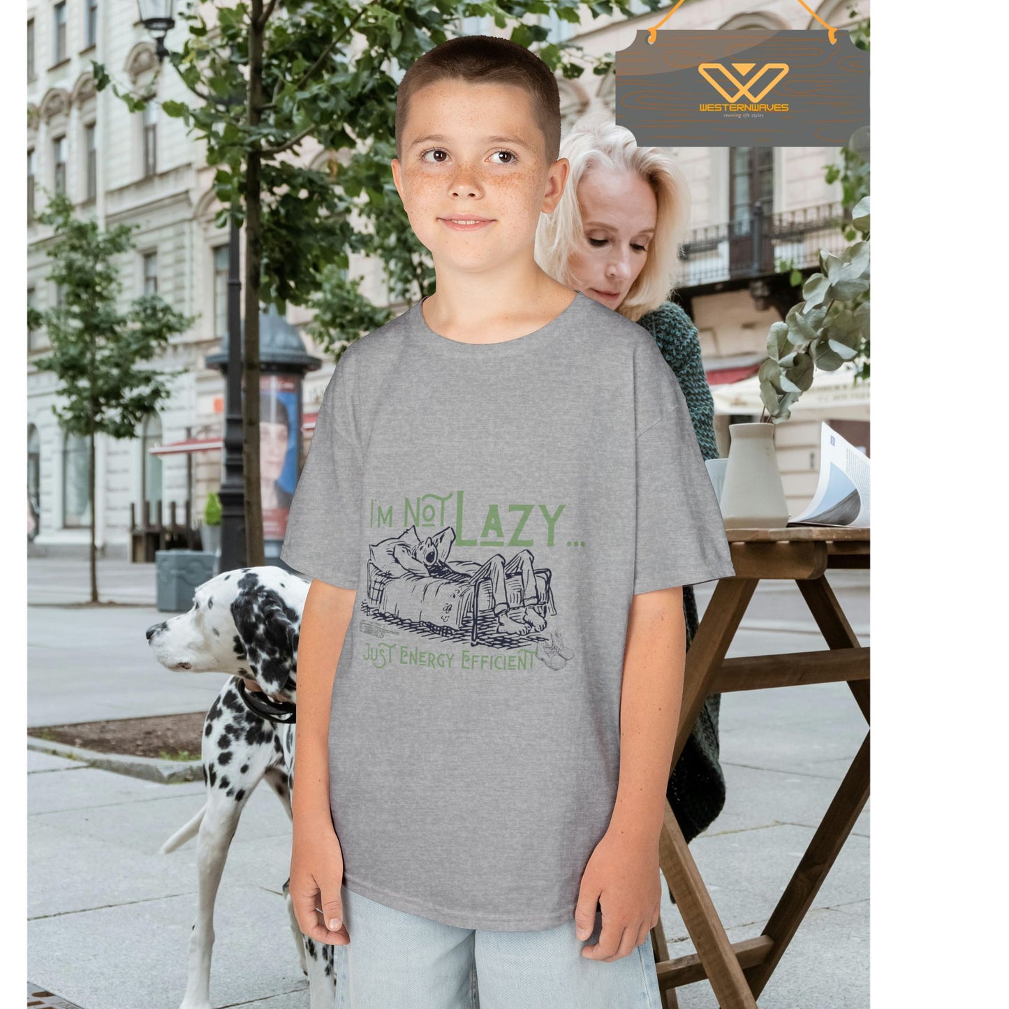 Kids Heavy Cotton™ Tee_ N2+ Series KHCT PT2WW009_ Limited Edition Durable Comfort for Every Adventure by WesternWaves: