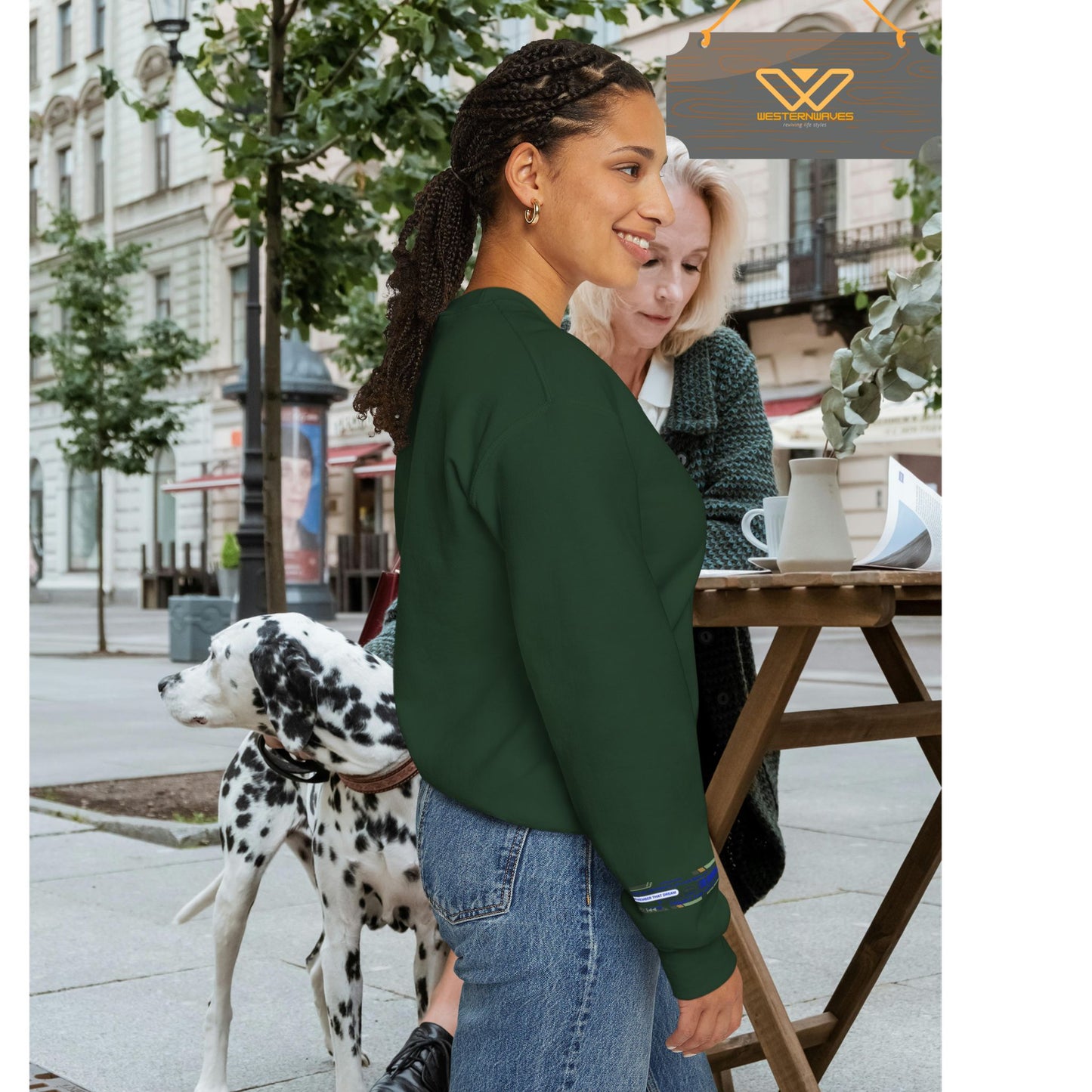 Unisex Heavy Blend™ Crewneck Sweatshirt_ N2+ Series UHBCSS PT2WW037_ Limited Edition Pure Luxury By WesternWaves:
