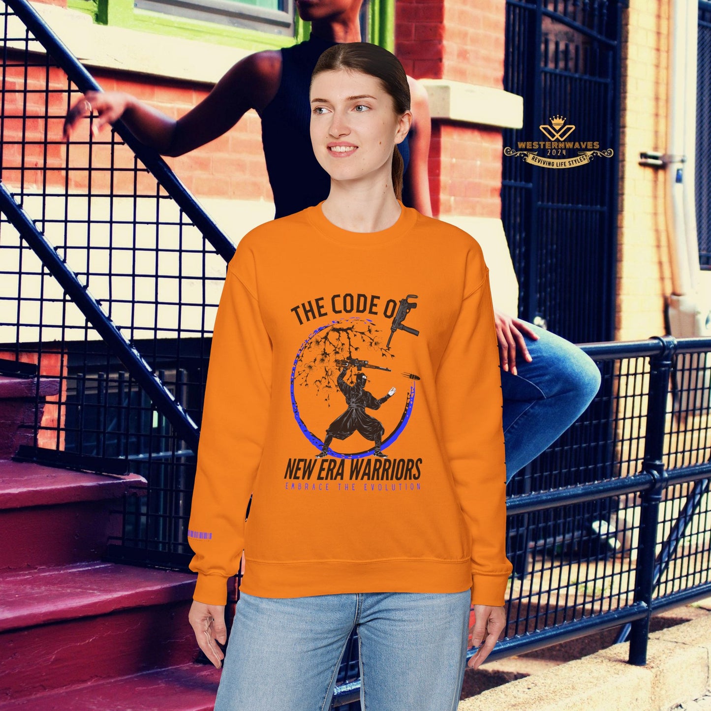 Unisex Heavy Blend™ Crewneck Sweatshirt_ N3+ Series UHBCSS PT2WV010_ Limited Edition Timeless Style by WesternWaves: