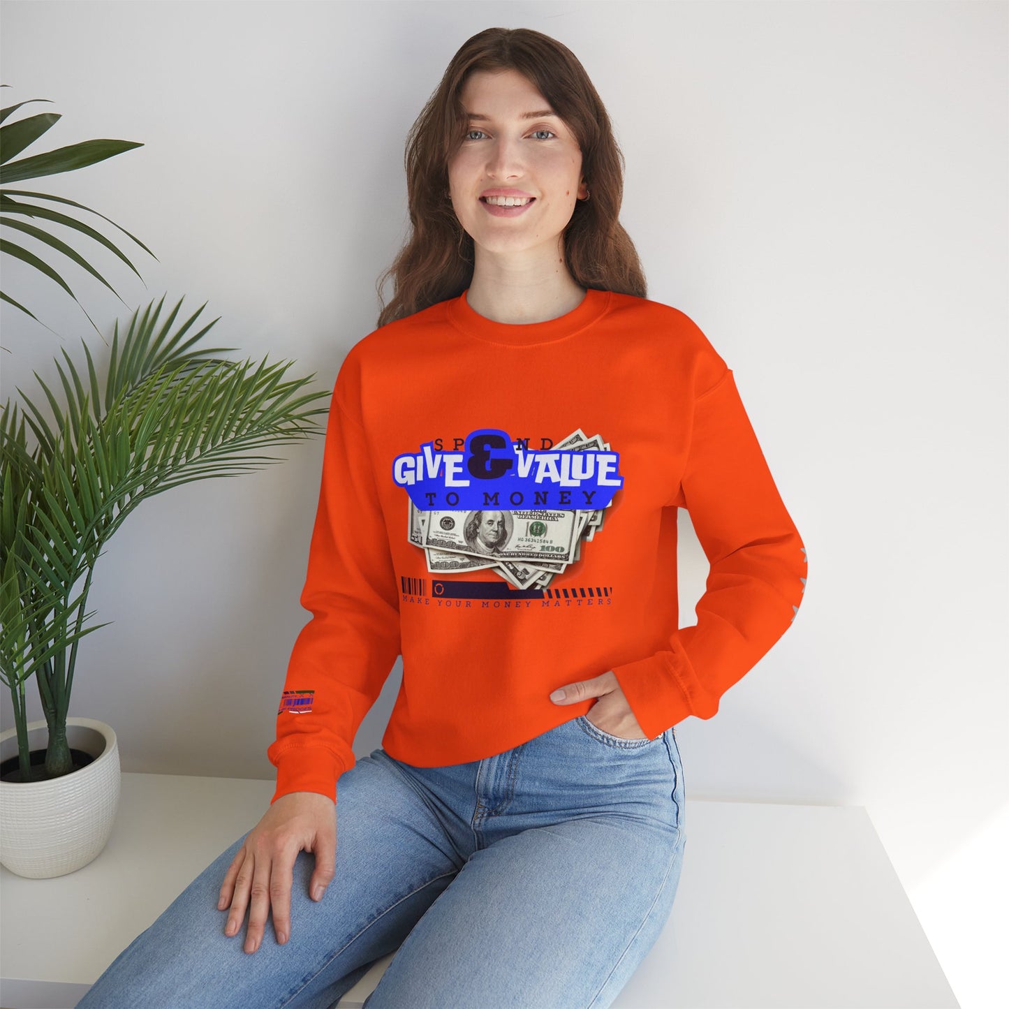 Unisex Heavy Blend™ Crewneck Sweatshirt_ N3+ Series UHBCSS PT2WW036_ Limited Edition Pure Luxury By WesternWaves: