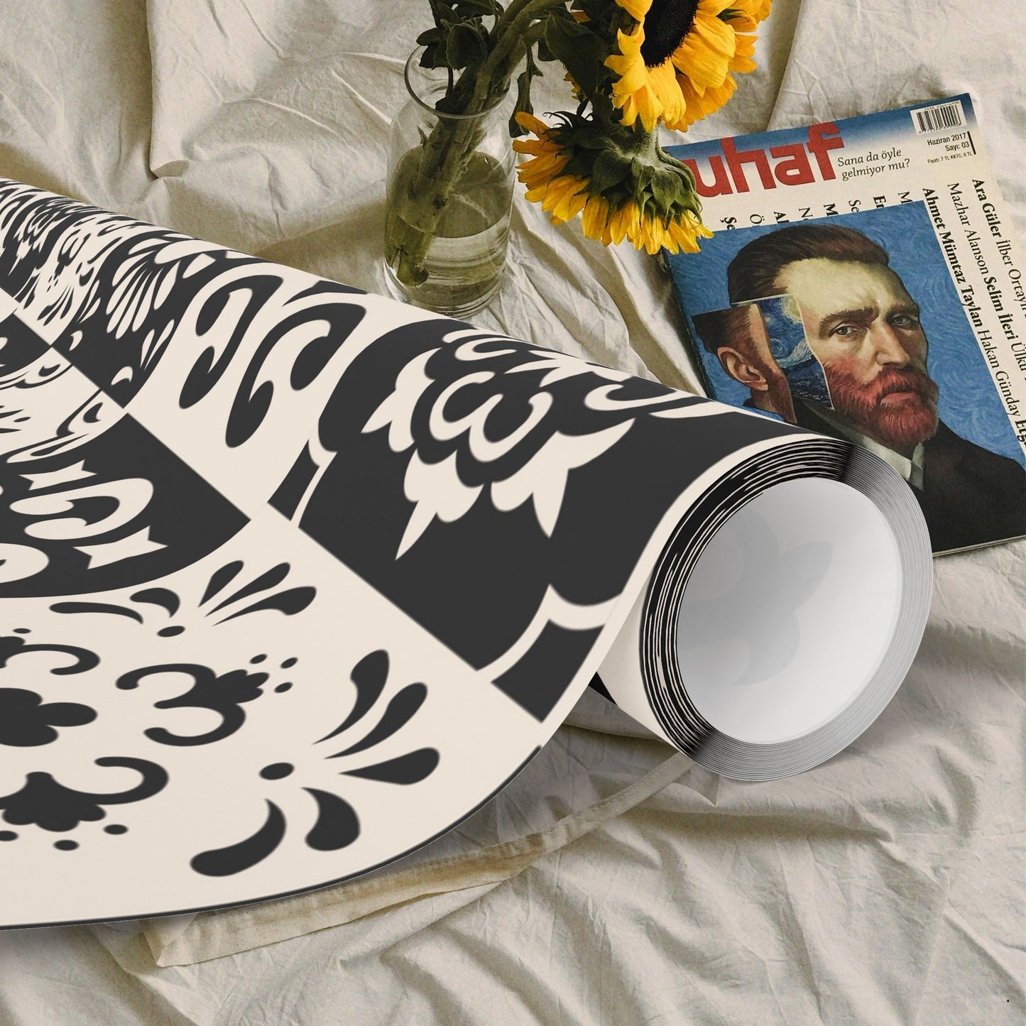 Wrapping Papers - Elegant Black Pattern - Perfect for Gift Giving and Special Occasions_ N6+ Series WPEPG PT2WW003_ Limited Edition by WesternWaves: