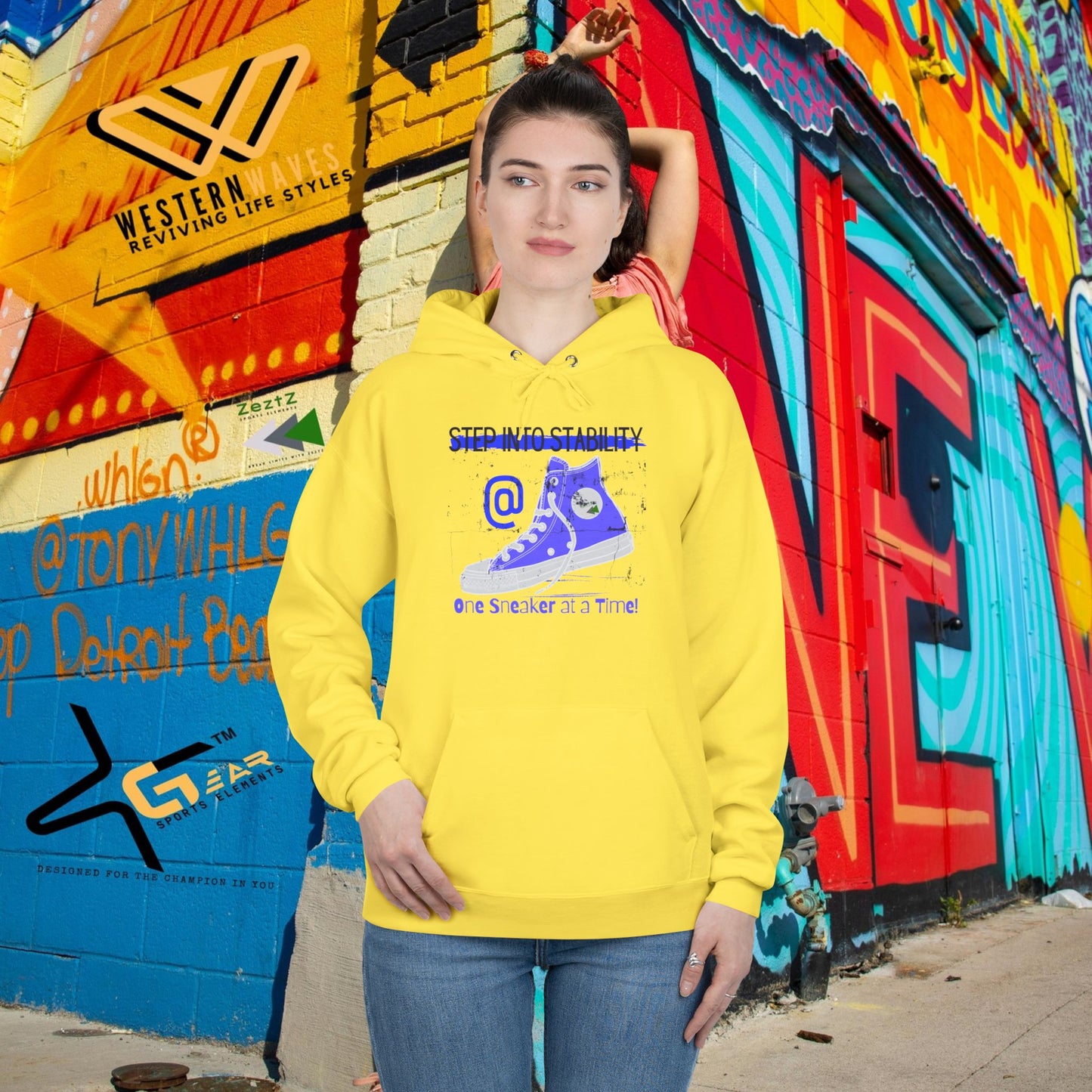 Unisex EcoSmart® Pullover Hoodie Sweatshirt_ N2+ Series USESPOHSS PT2WW001_ LImited Edition Quality Garment by WesternWaves:
