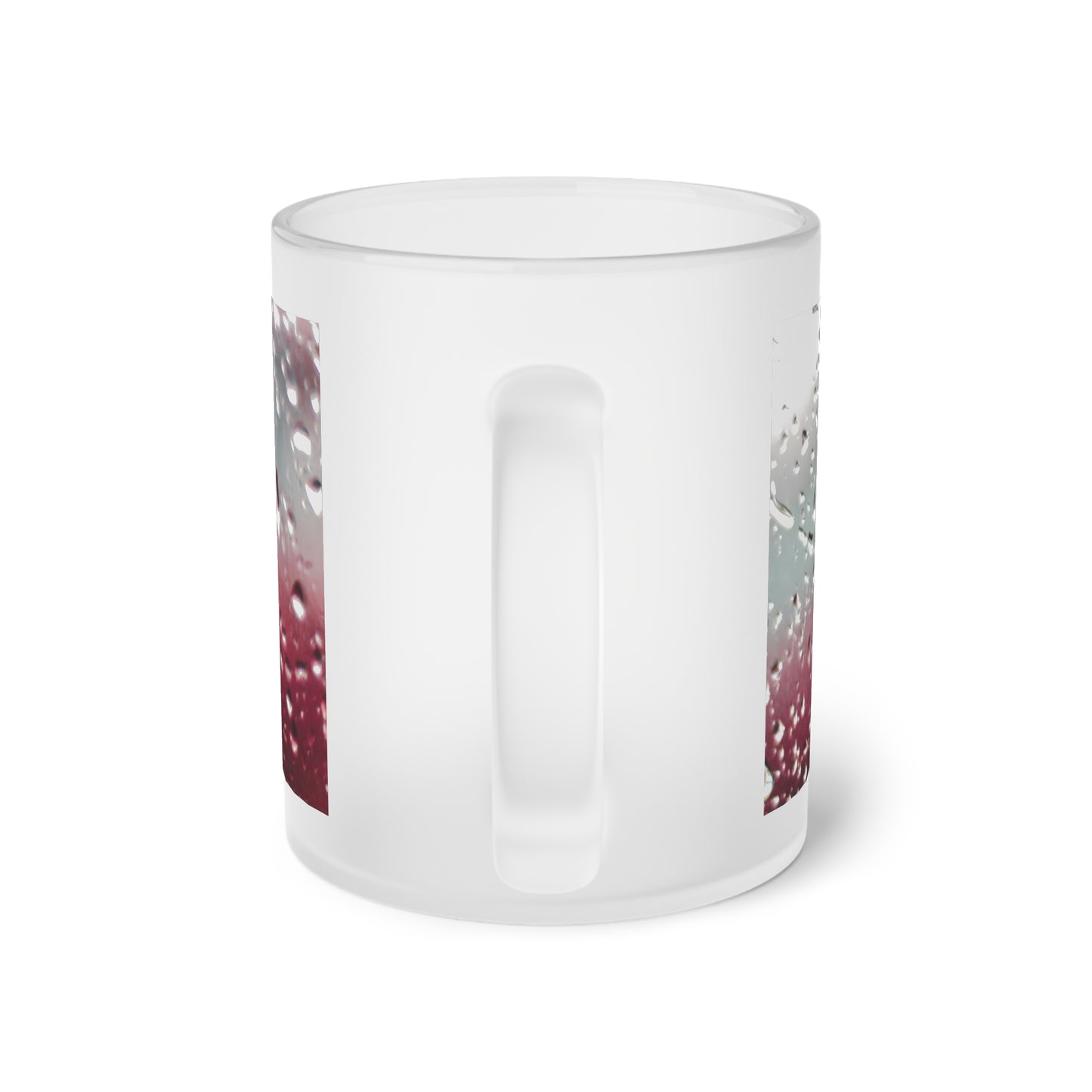 Frosted Glass Mug_ N2+ Series FGM PT2WW003_ Limited Edition Whimsical Dreams" Frosted Glass Mug by WesternWaves: