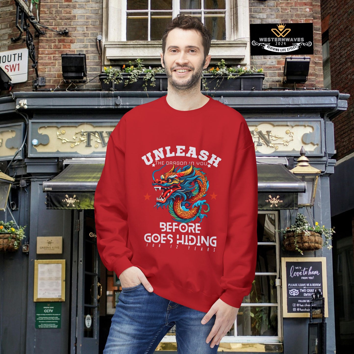 Softstyle Fleece Crewneck Sweatshirt_ N3+ Series SSFCNSS PT2WW001_ Limited Edition Comfort, Durabile & Sustainable Fashion Raw Classic by WesternWaves: