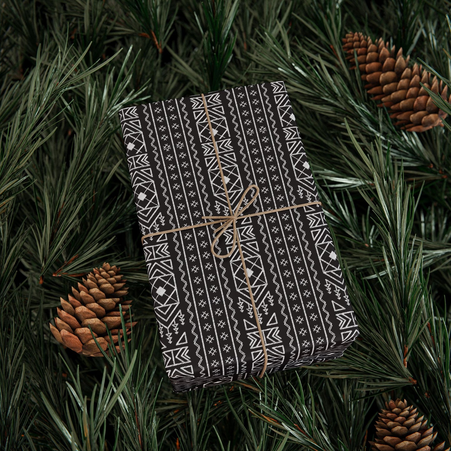 Wrapping Papers - Elegant Black Pattern - Perfect for Gift Giving and Special Occasions_ N6+ Series WPEPG PT2WW001_ Limited Edition by WesternWaves: