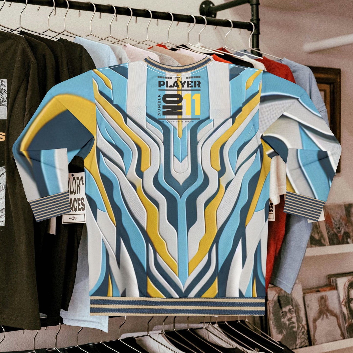 Vibrant Unisex Sweatshirt_ Series UWD 061_ Limited Edition Soccerwear/Streetwear by WesternWaves: