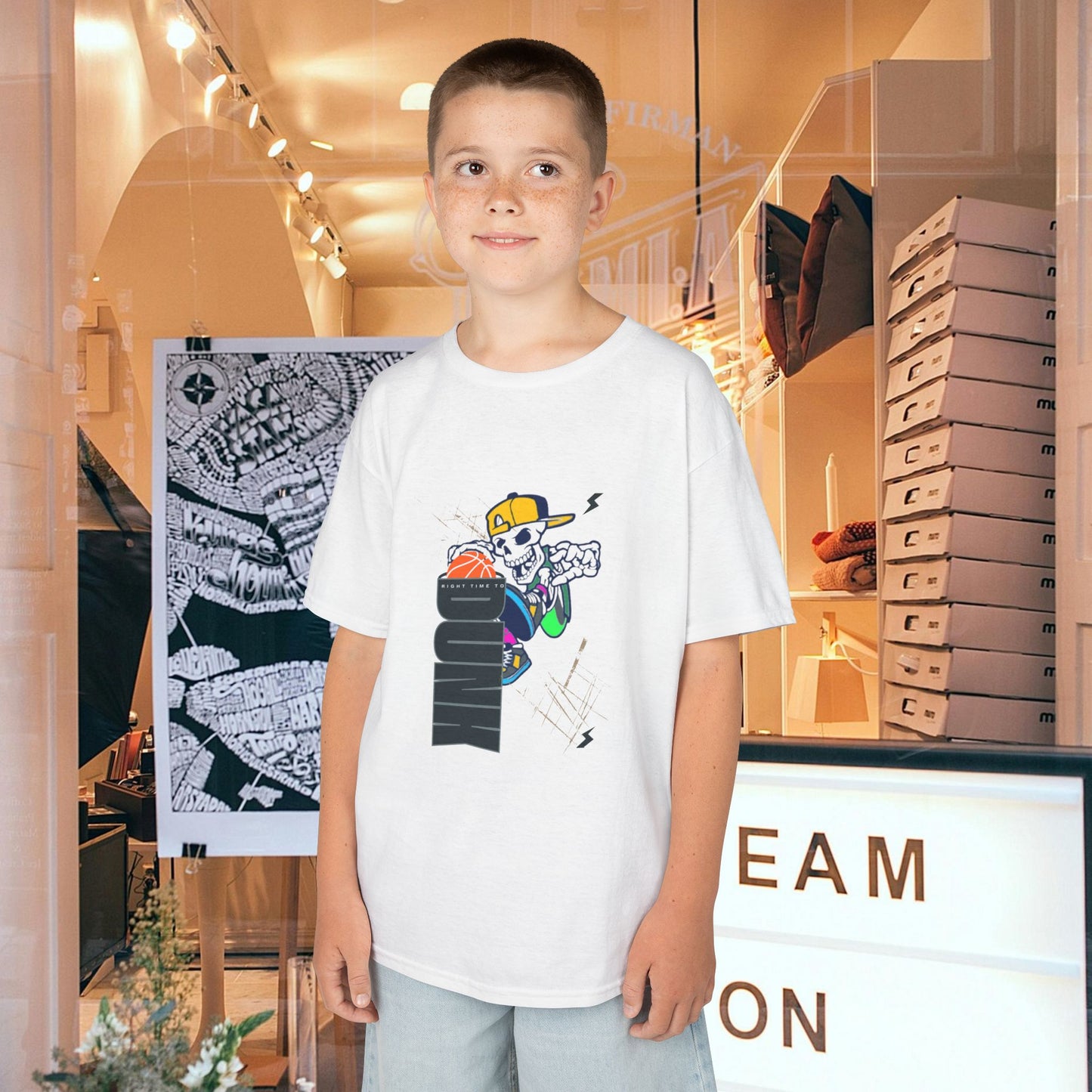Kids Heavy Cotton™ Tee_ N2+ Series KHCT PT2WW008_ Limited Edition Durable Comfort for Every Adventure by WesternWaves: