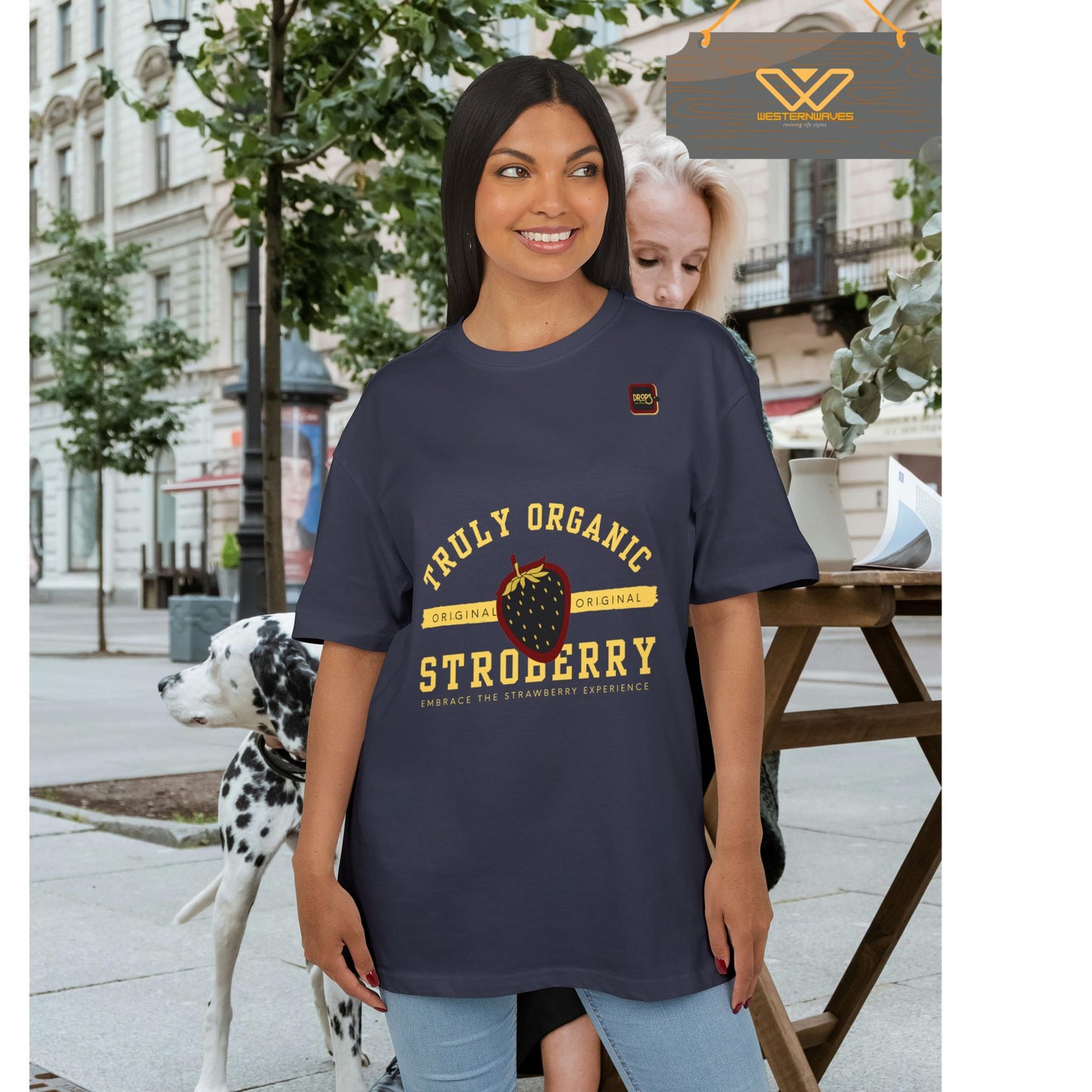 Unisex Oversized Tee_ N6+ Series USOSTEE PT2WW002_ Limited Edition by WesternWaves: