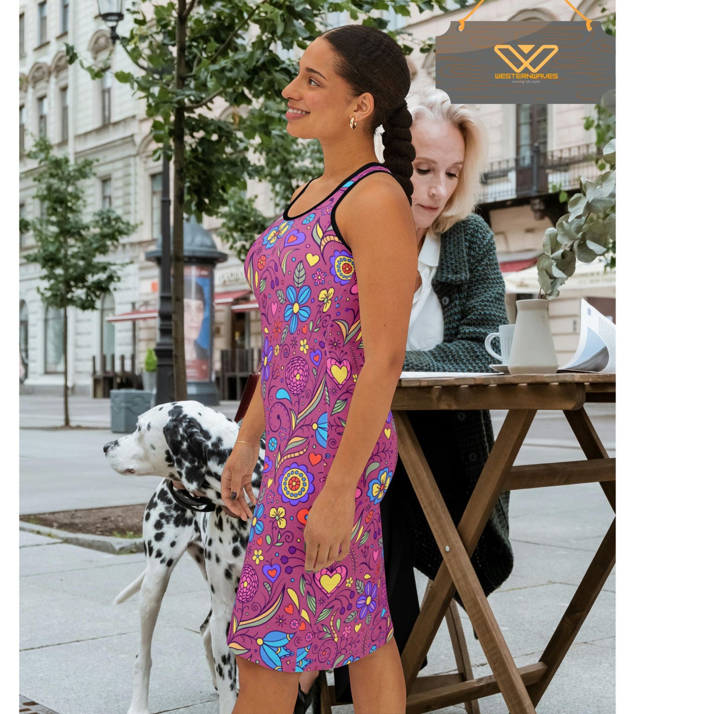Women's Racerback Dress (AOP)_ N Series WRBD(AOP) PT2WW002_ Ultimate Comfort Limited Edition by WesternWaves: